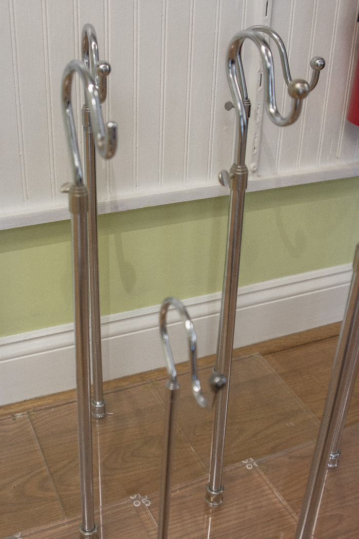 Metal and Lucite Hook Displays