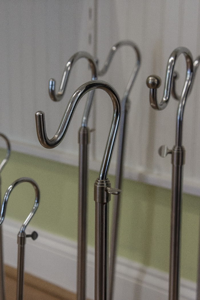 Metal and Lucite Hook Displays