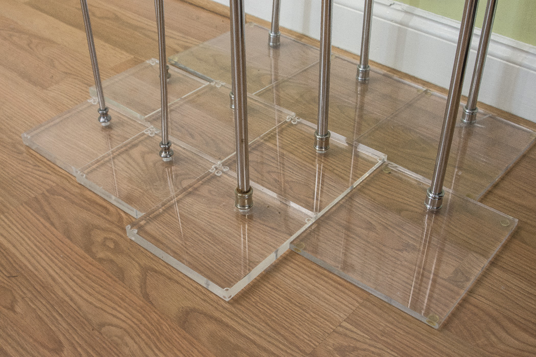 Metal and Lucite Hook Displays