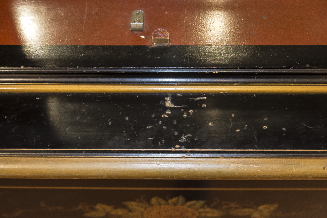 Chinoiserie Breakfront China Cabinet With Butlers Desk