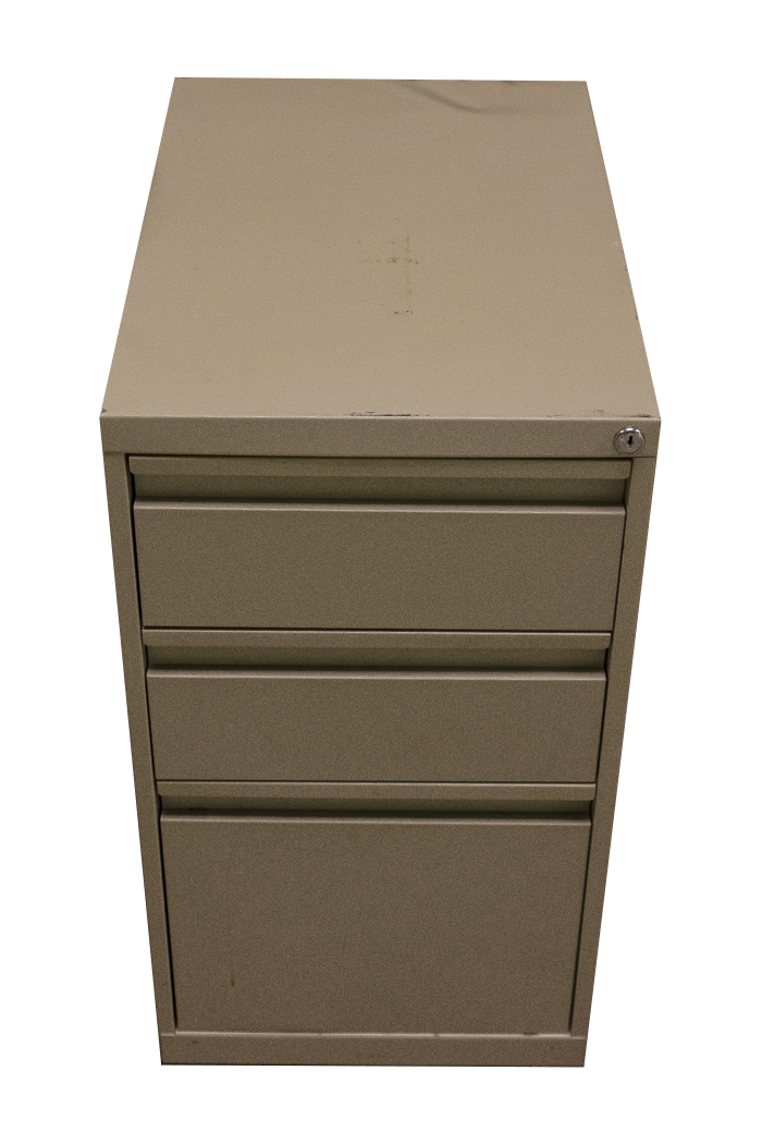 Three Metal Filing Cabinets