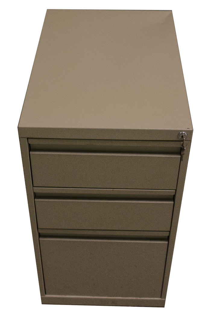 Three Metal Filing Cabinets