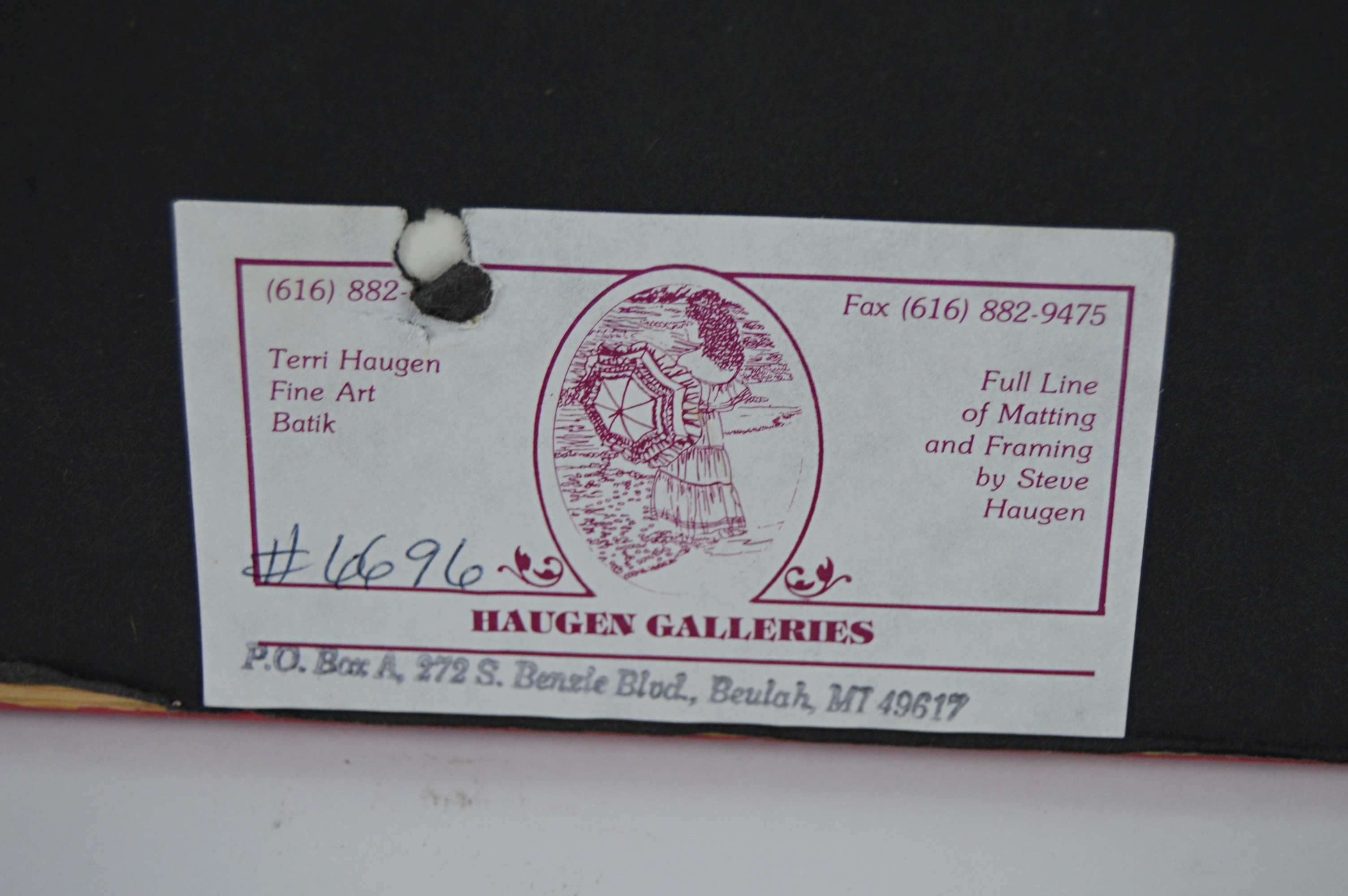 T. Haugen Framed Batik Sunflower