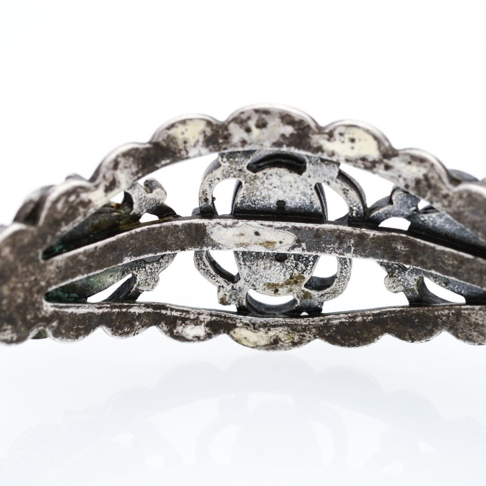 Sterling Silver Synthetic Turquoise Cuff and Ring