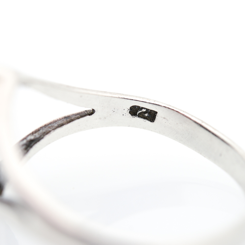 Sterling Silver Synthetic Turquoise Cuff and Ring