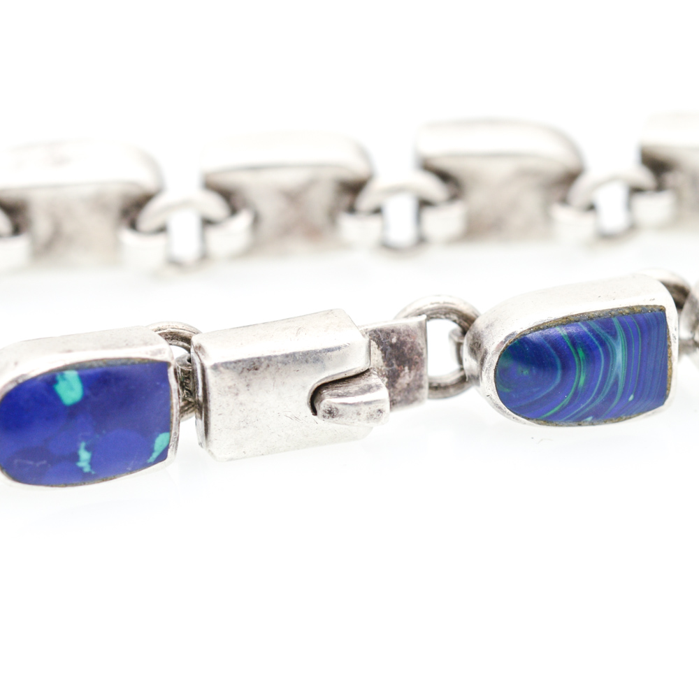 Sterling Silver Semi Precious Bracelet