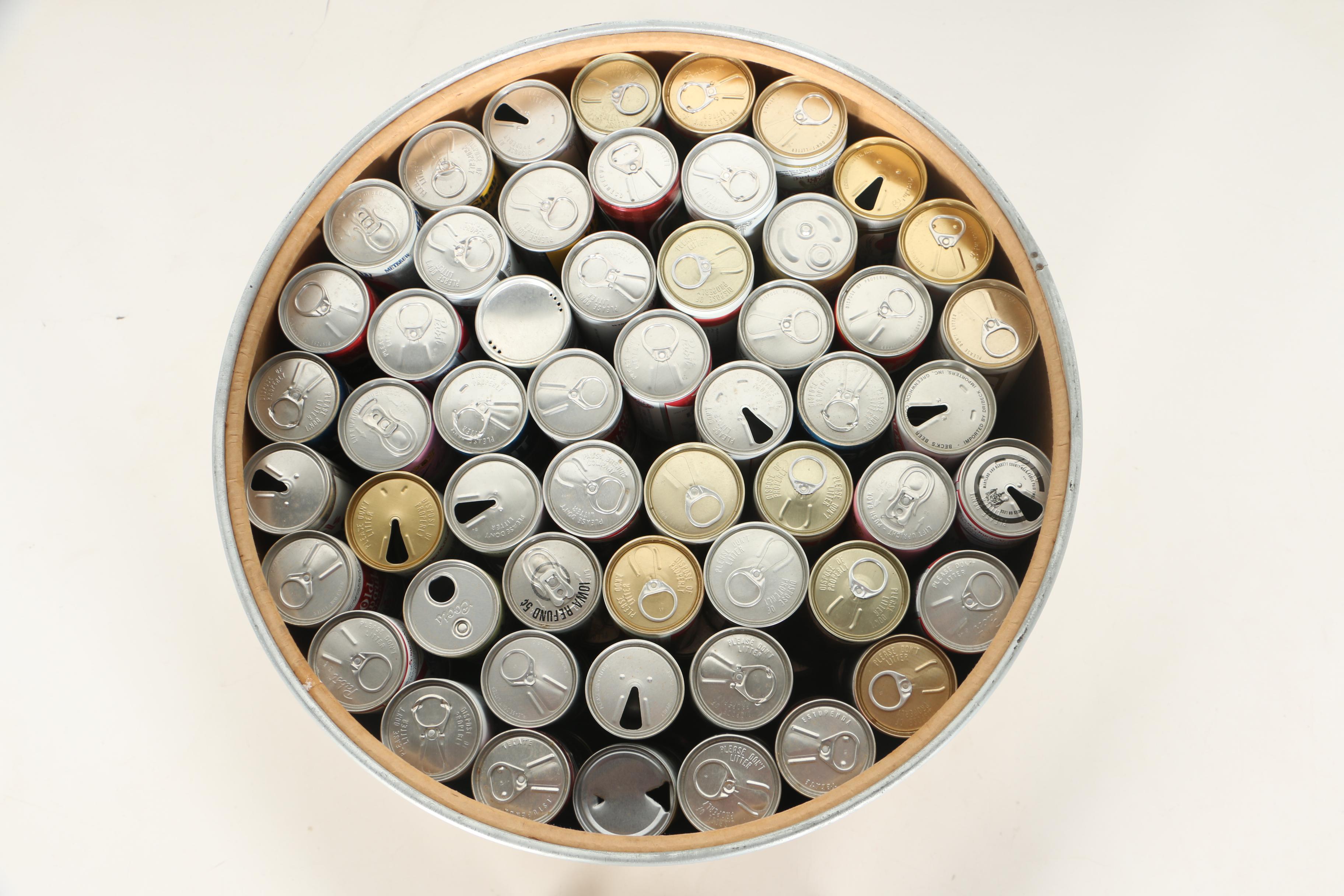 Vintage Beer Cans Including 1976 Pittsburgh Steelers