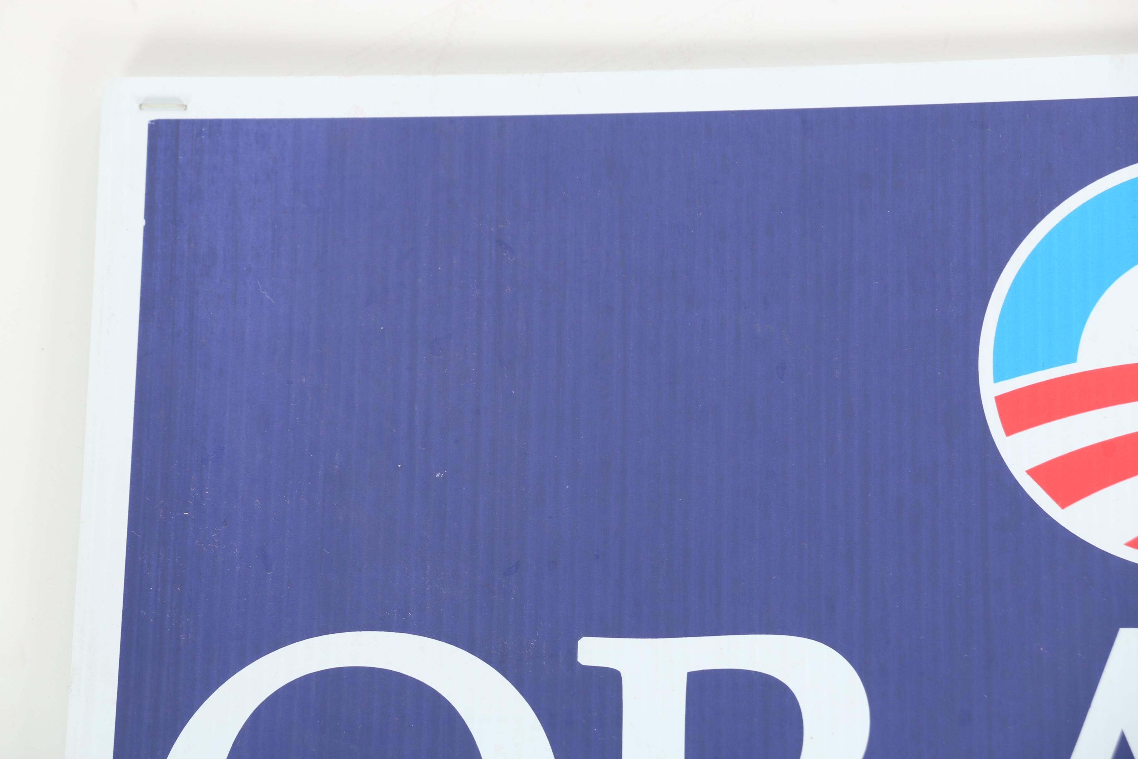 Obama Campaign Ephemera Featuring Obama Hotflops Sandles