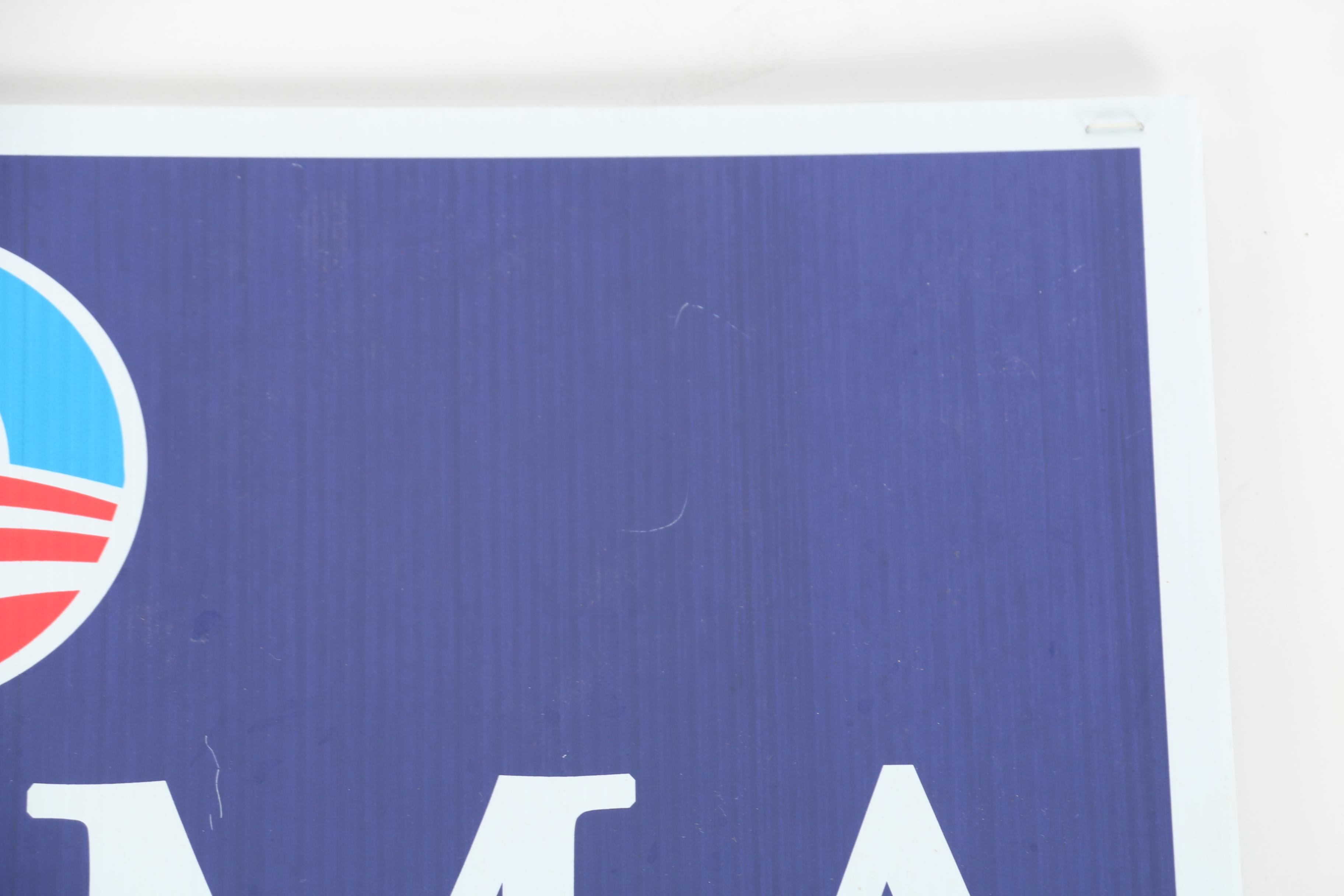 Obama Campaign Ephemera Featuring Obama Hotflops Sandles