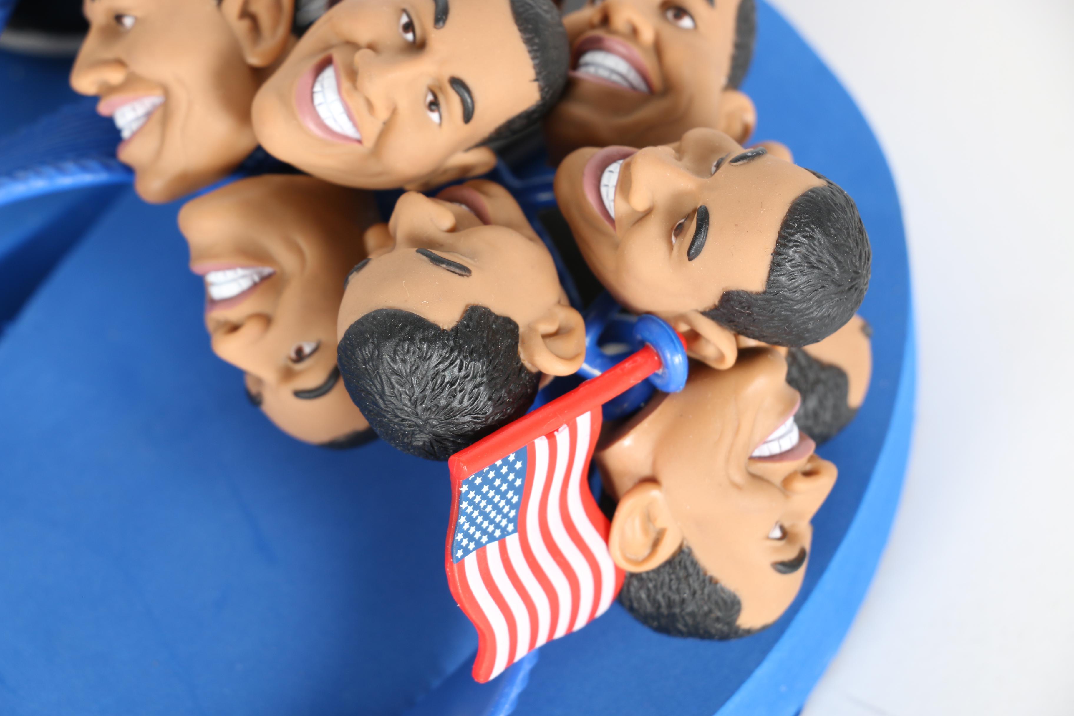 Obama Campaign Ephemera Featuring Obama Hotflops Sandles