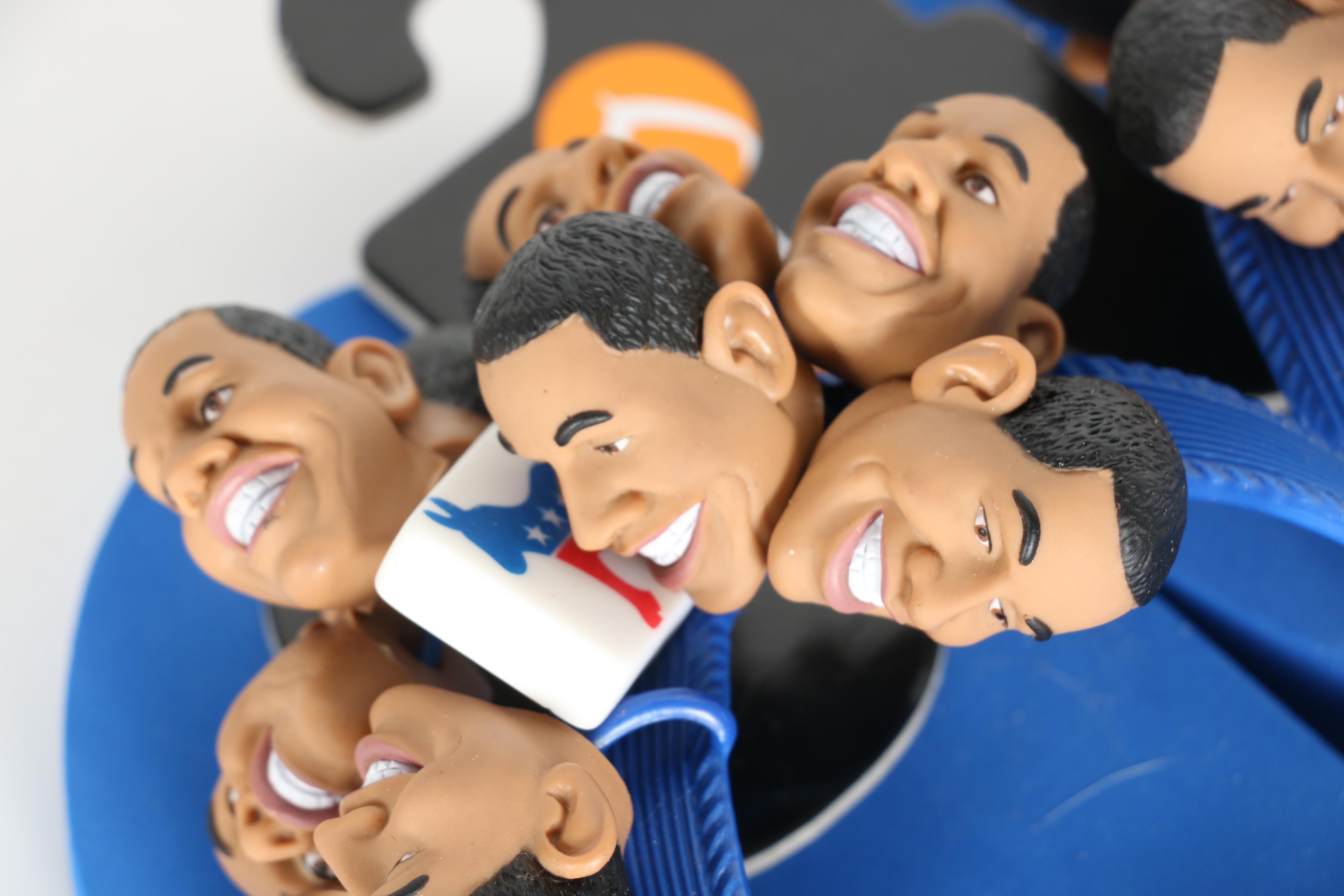 Obama Campaign Ephemera Featuring Obama Hotflops Sandles