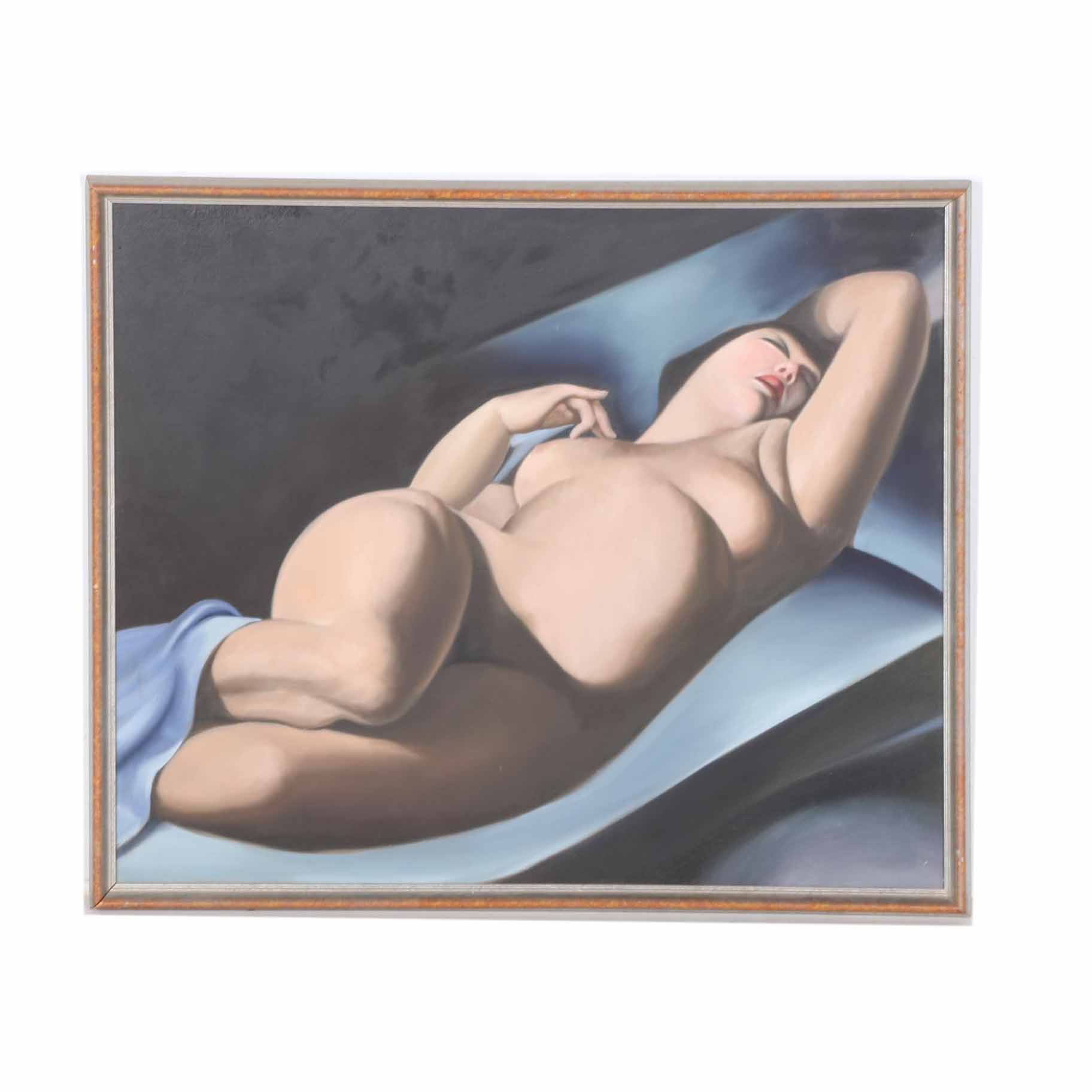 Oil Painting on Canvas Study of "La bella Rafaela"