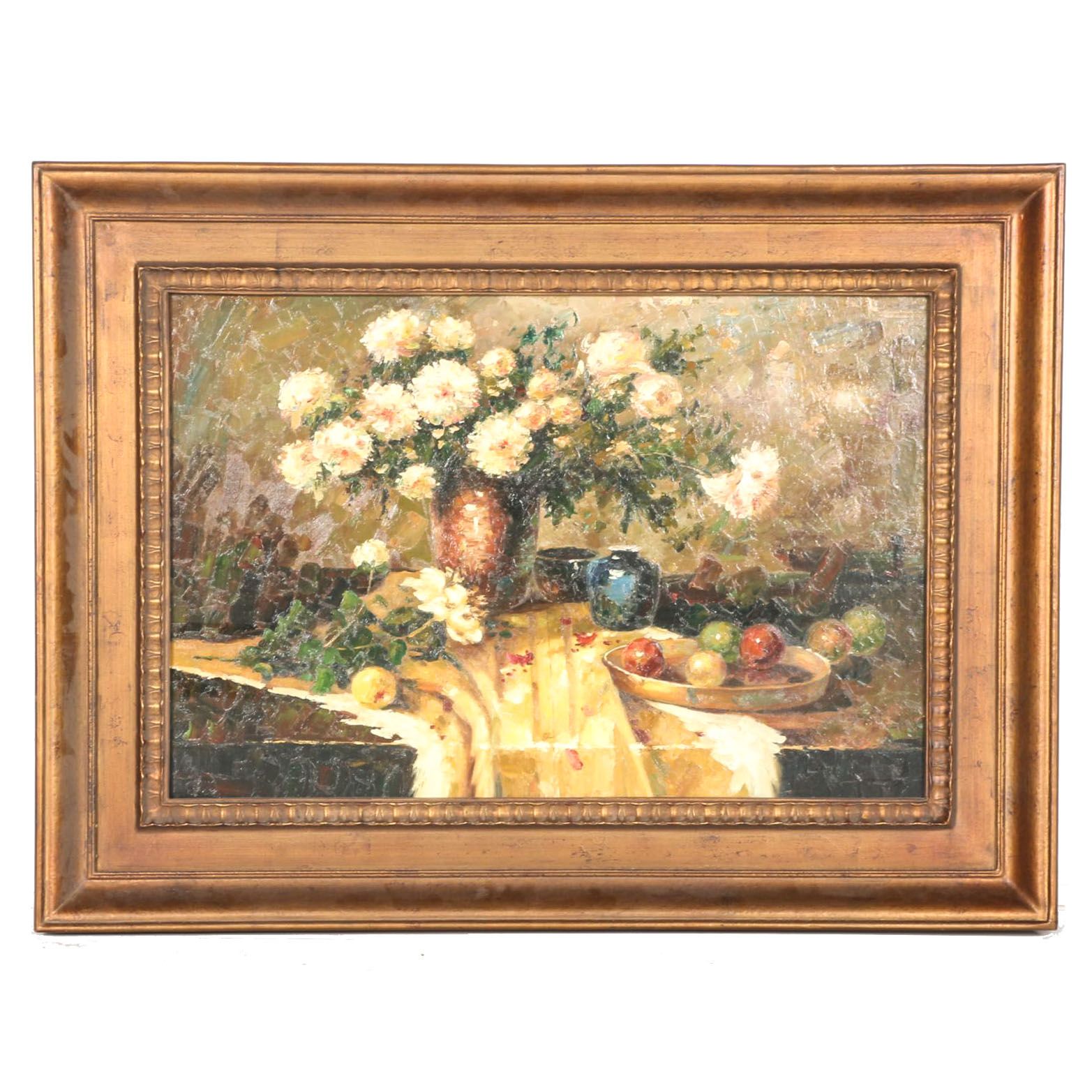 Simmons Oil on Canvas Still Life