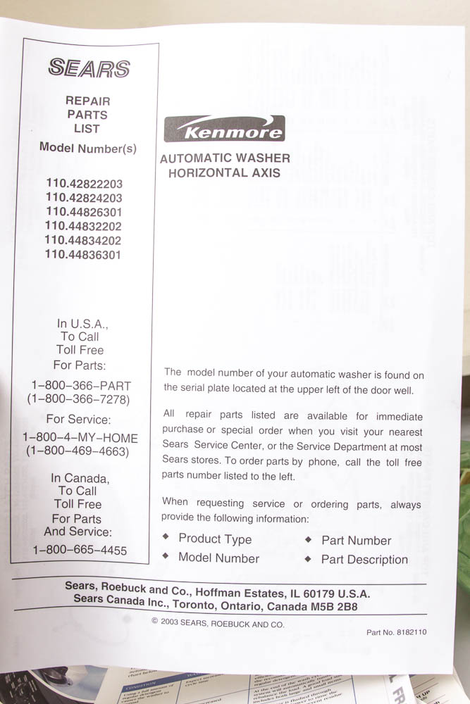 Kenmore Elite Front Load Washer and Dryer