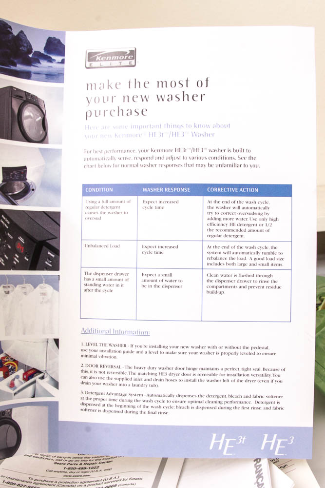 Kenmore Elite Front Load Washer and Dryer