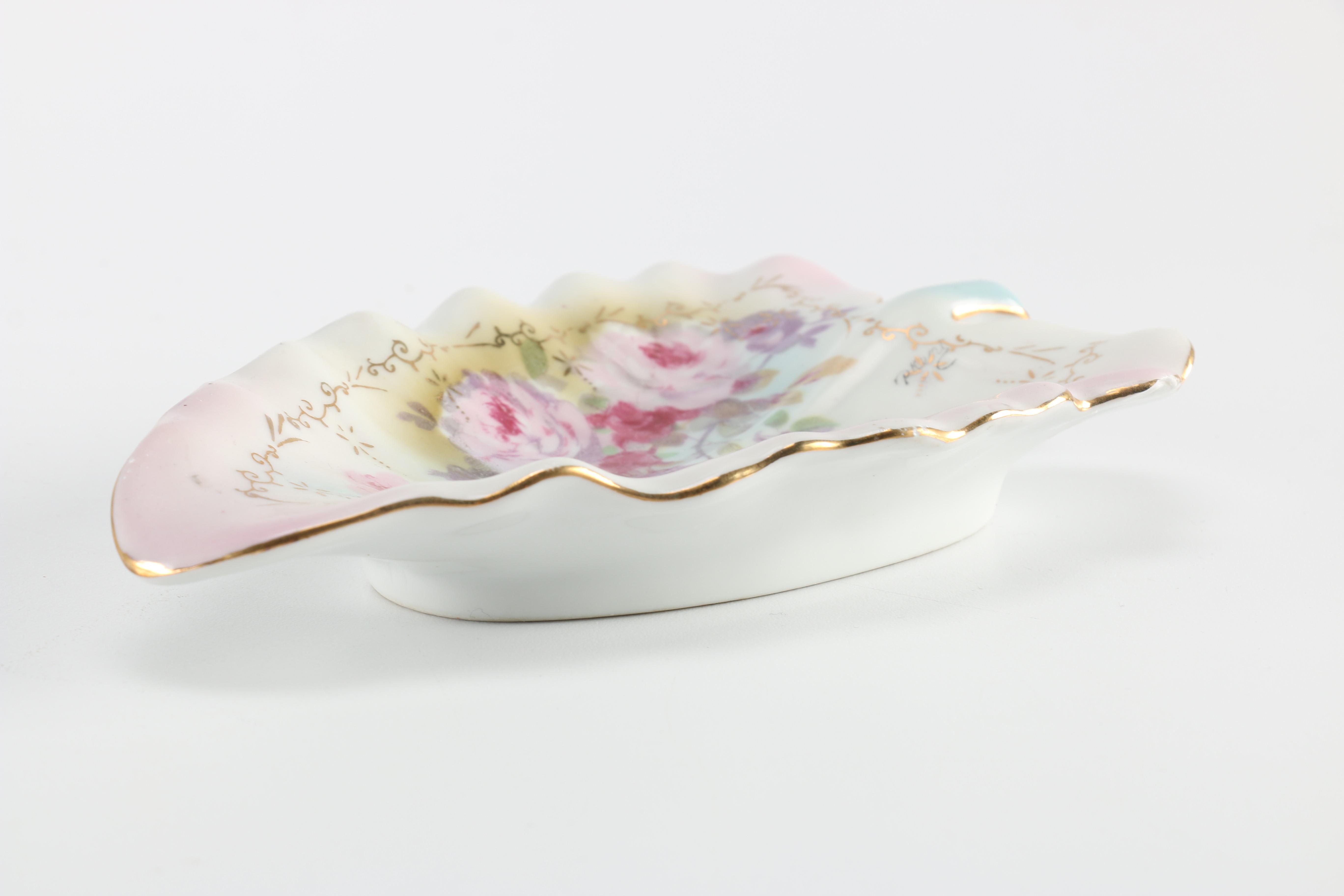 Royal Crown "Chantilly Rose" Dish and Moritz Zdekauer Dishes