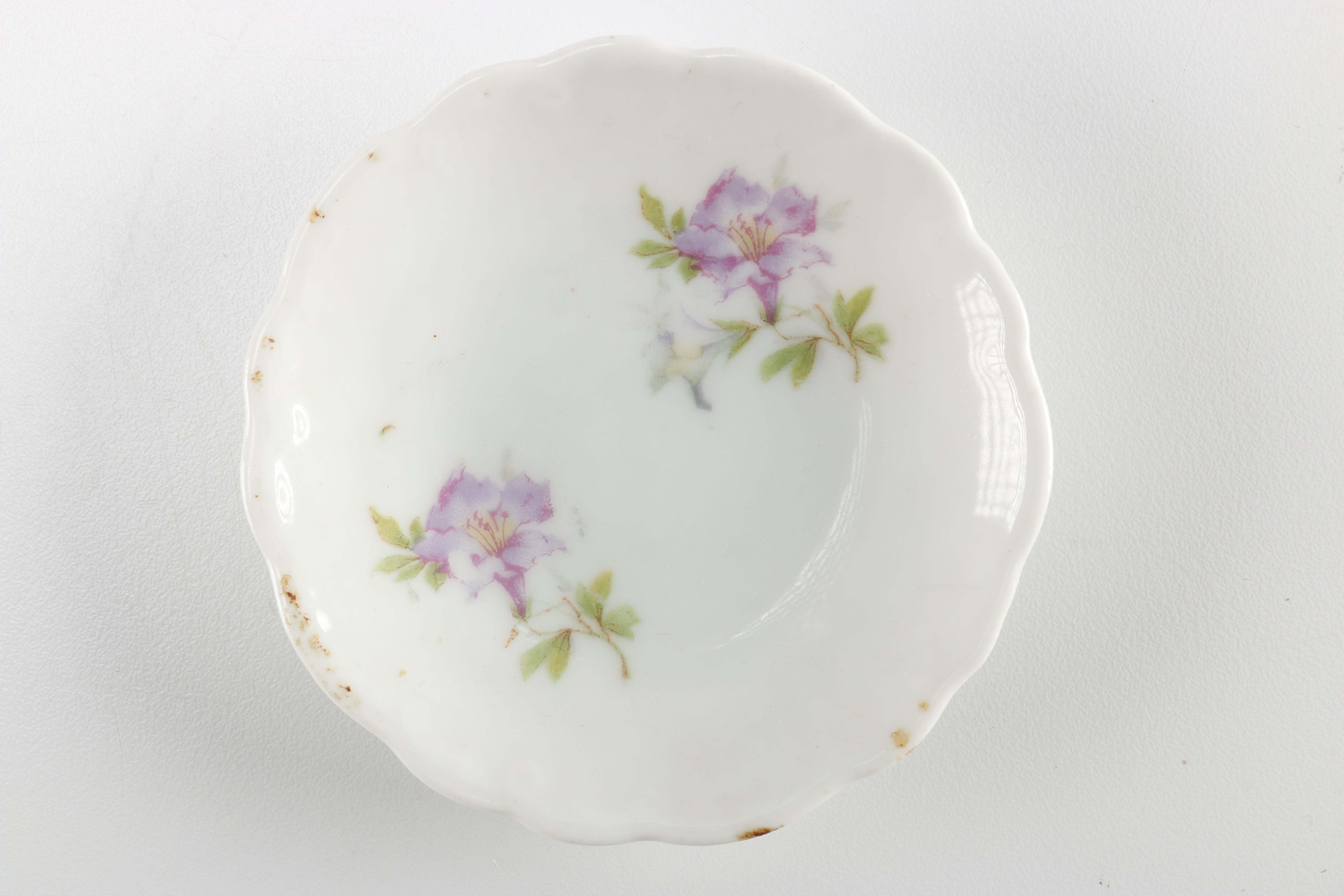 Royal Crown "Chantilly Rose" Dish and Moritz Zdekauer Dishes