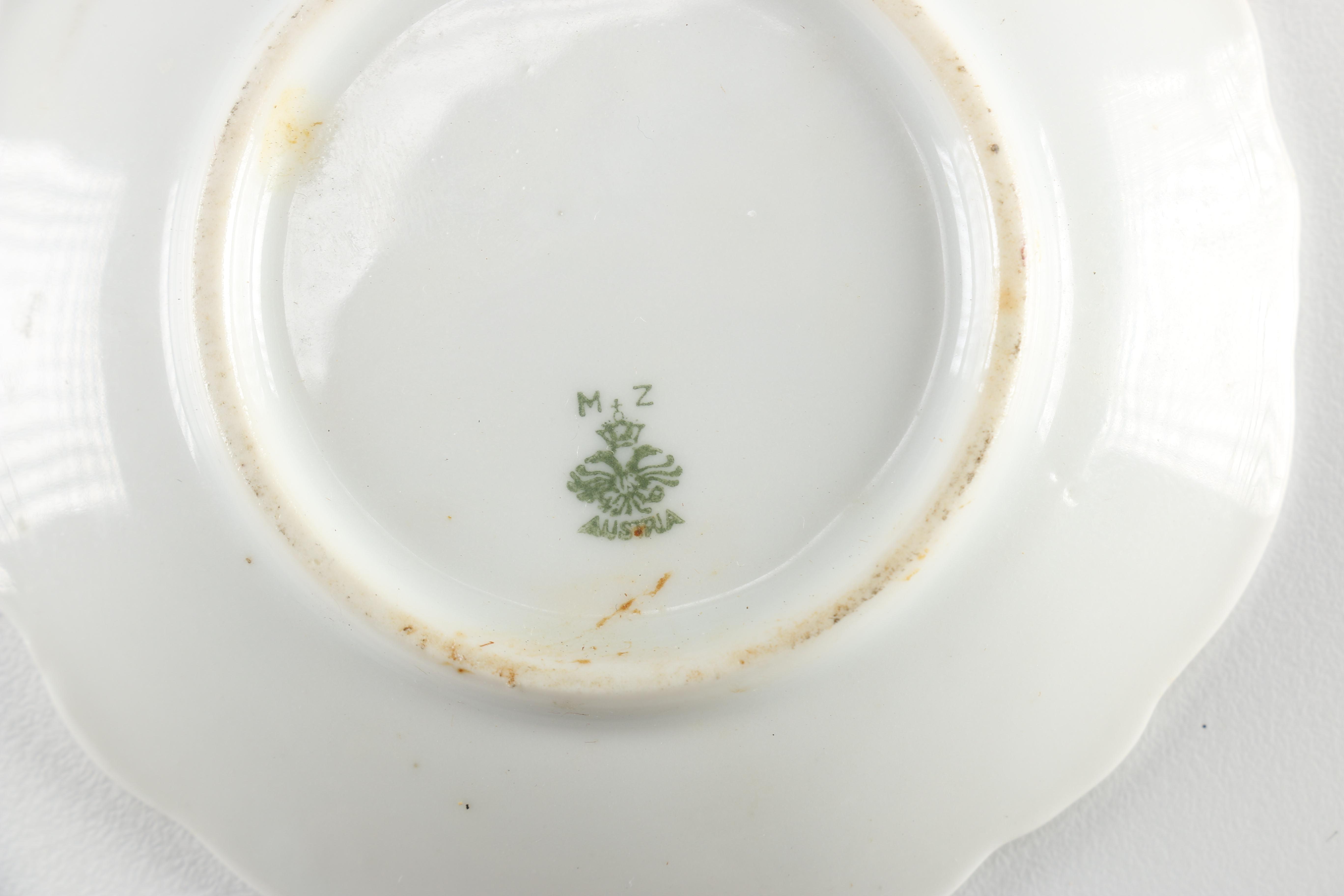 Royal Crown "Chantilly Rose" Dish and Moritz Zdekauer Dishes