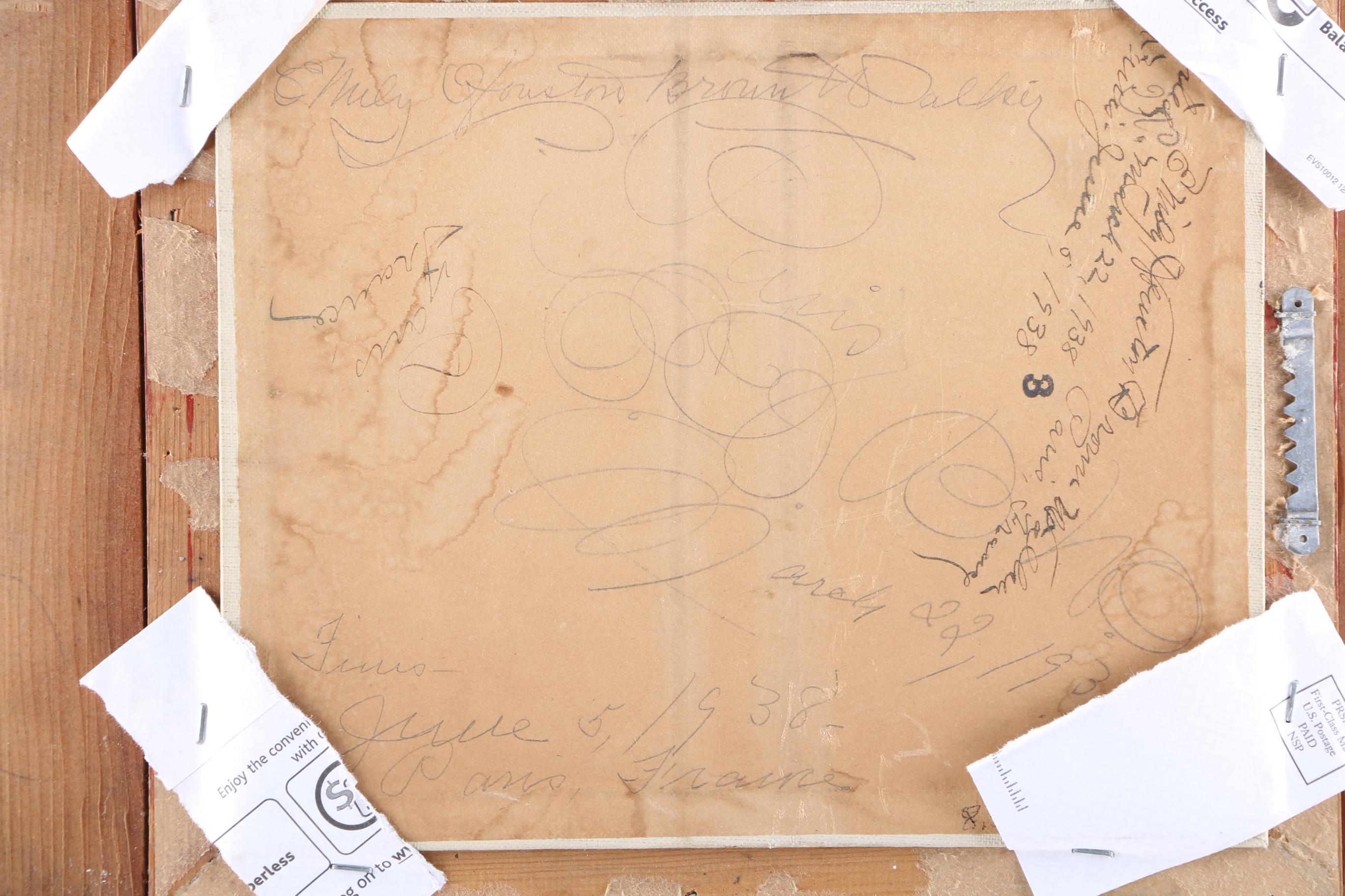 1938 Emily Walker Original Oil Painting on Canvas Board of Reclining Female Nude