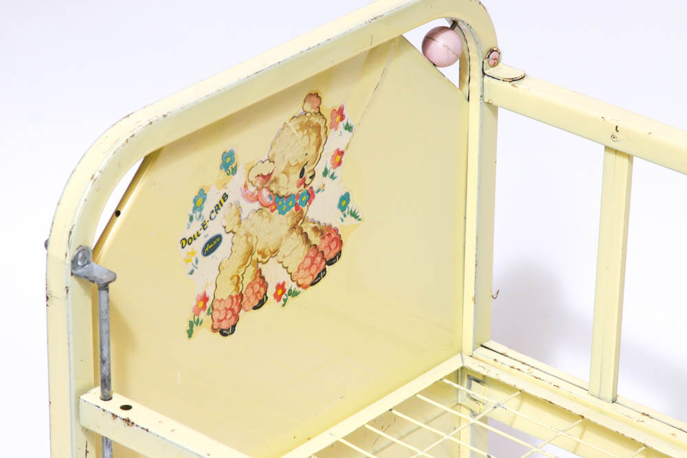 Vintage Metal Doll Bed