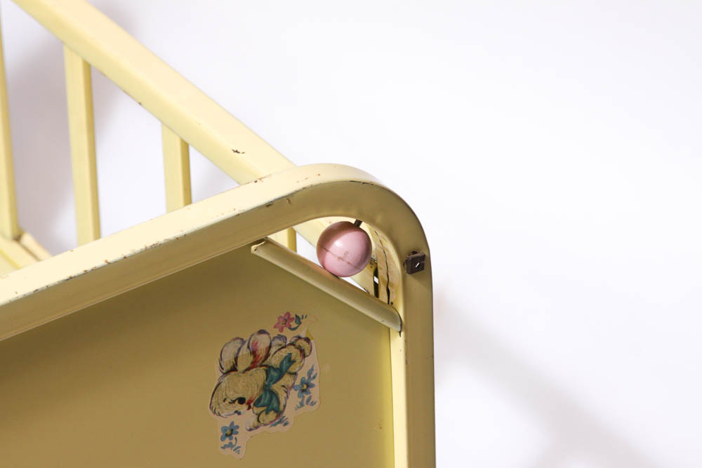 Vintage Metal Doll Bed