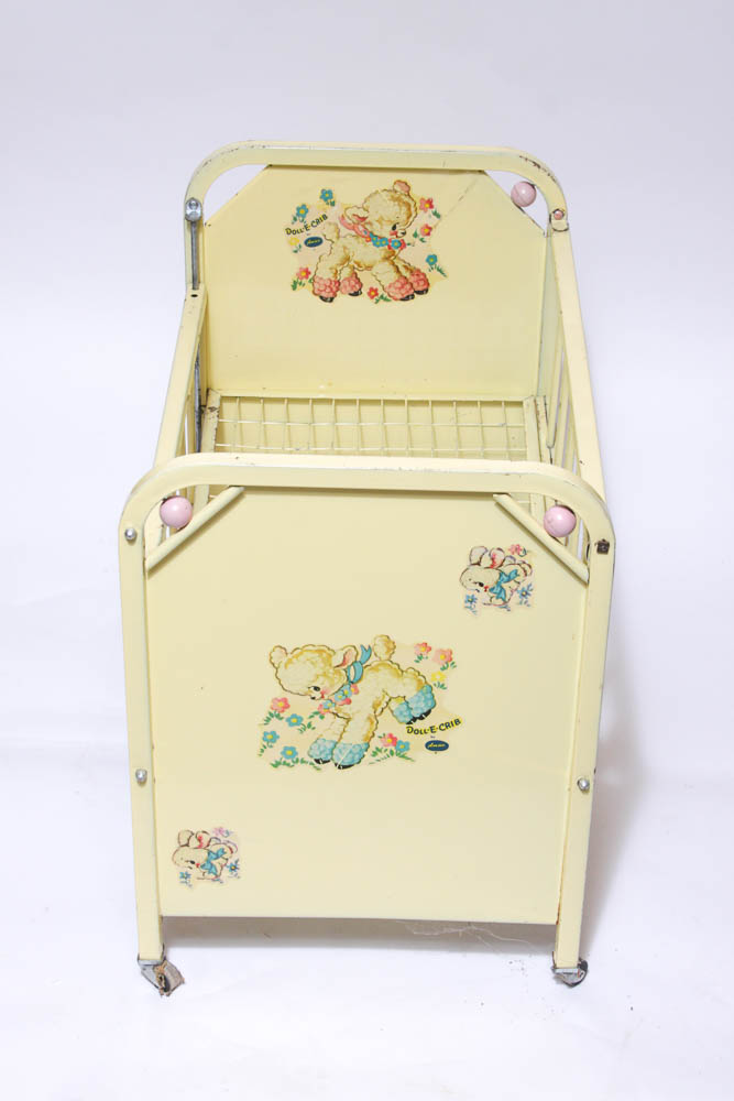 Vintage Metal Doll Bed EBTH