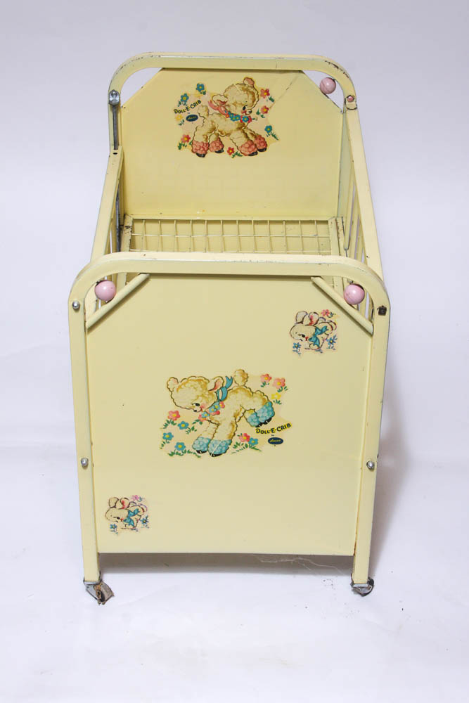 Vintage Metal Doll Bed