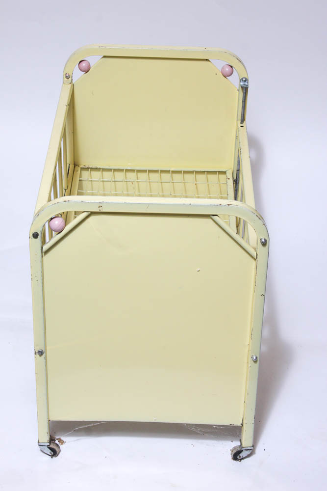 Vintage Metal Doll Bed EBTH