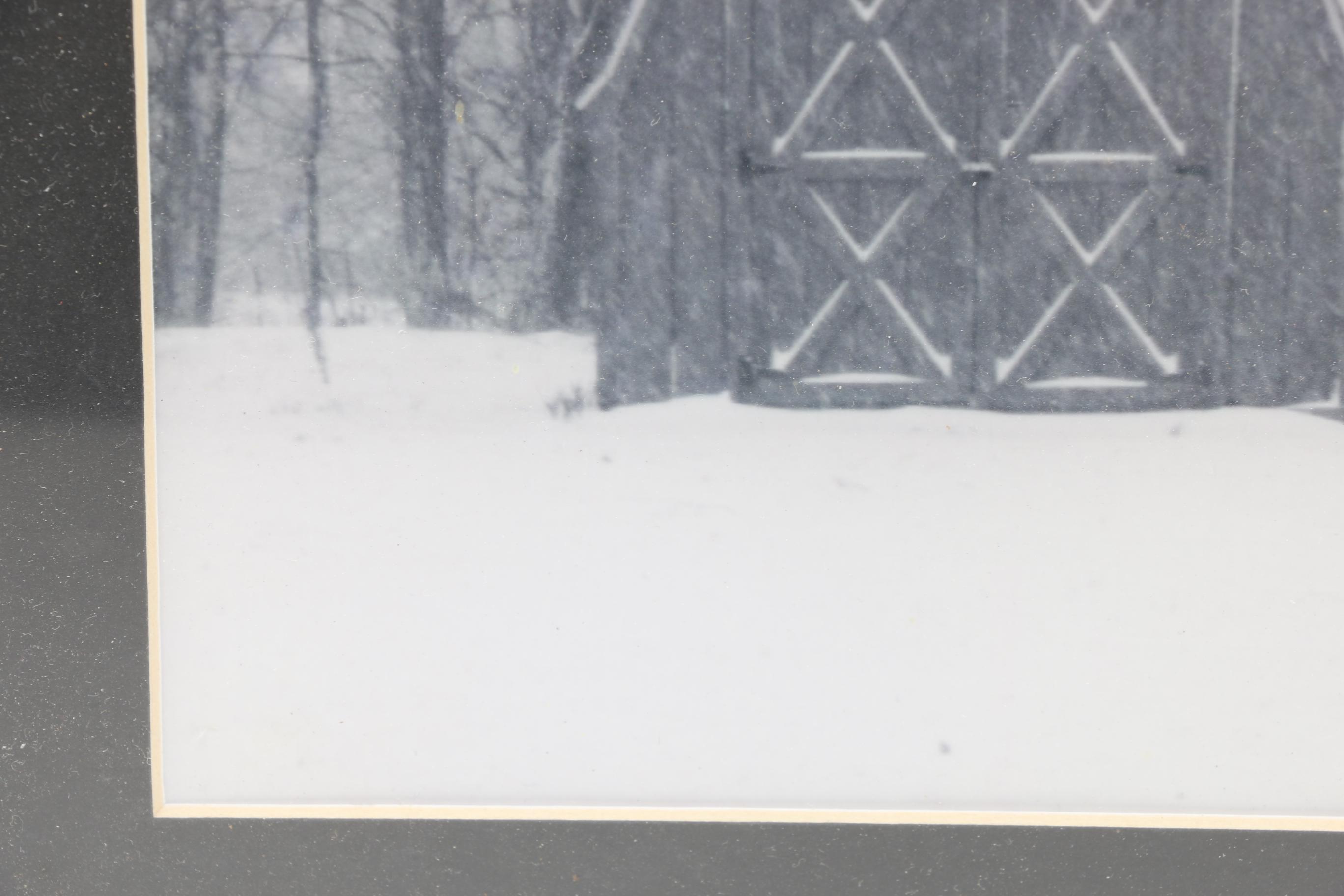 After Rubens Reproduction Print "Helena Fourment" and Winter Photograph