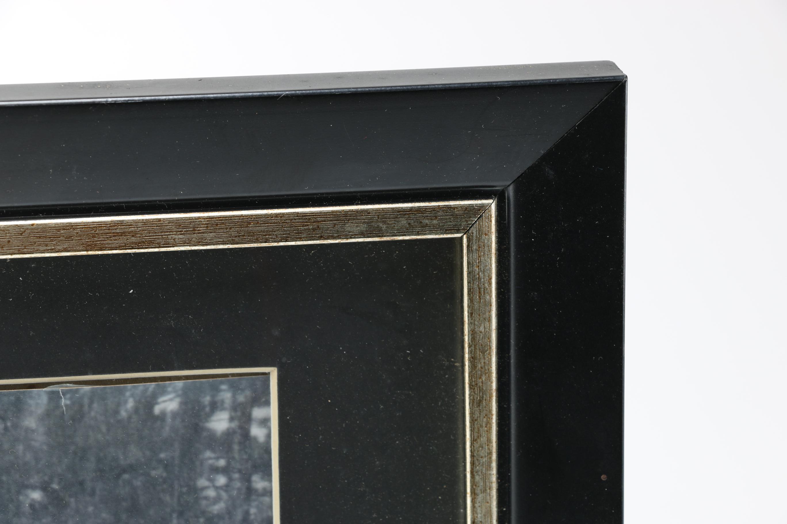 After Rubens Reproduction Print "Helena Fourment" and Winter Photograph