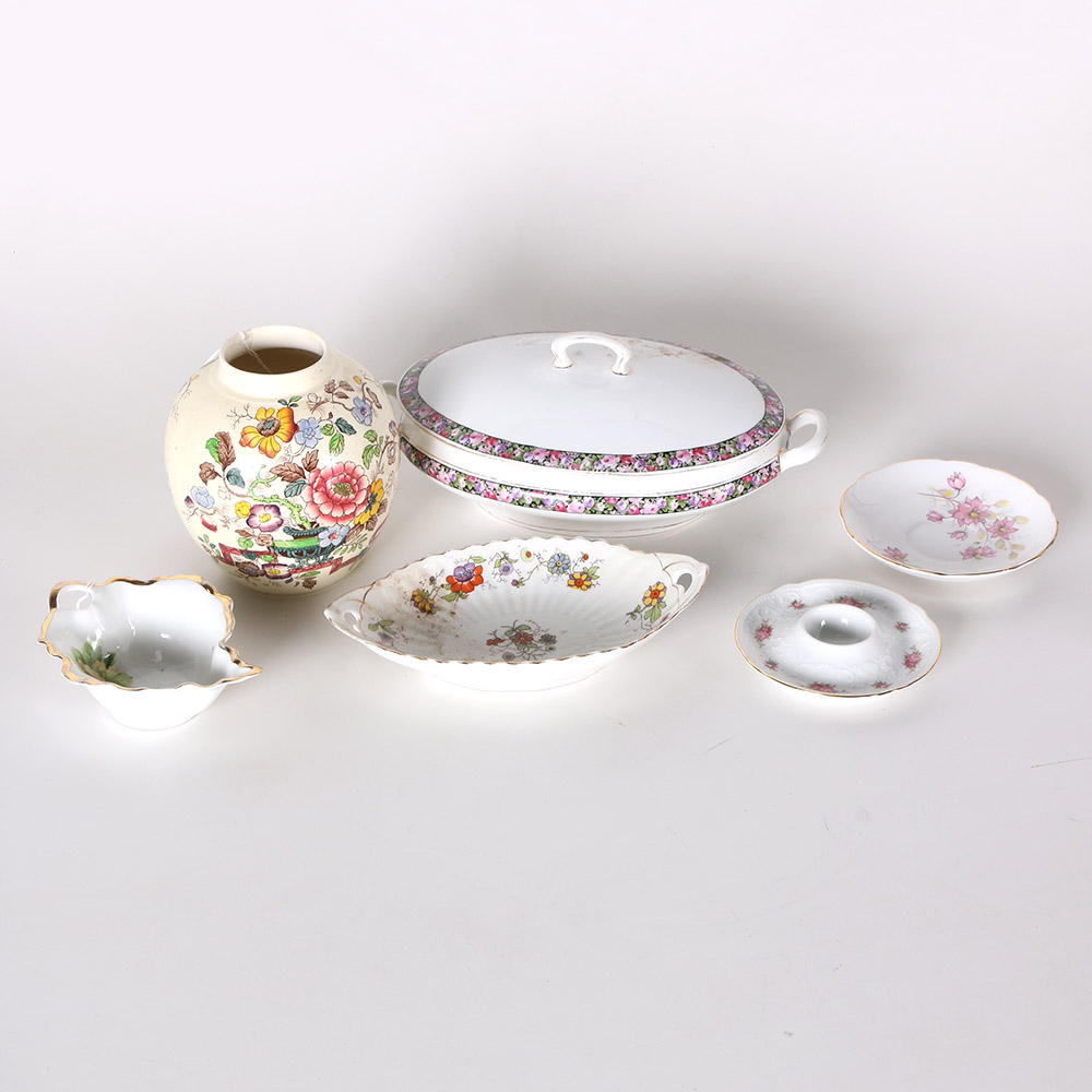Floral Tableware Featuring Masons