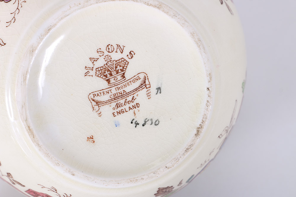 Floral Tableware Featuring Masons