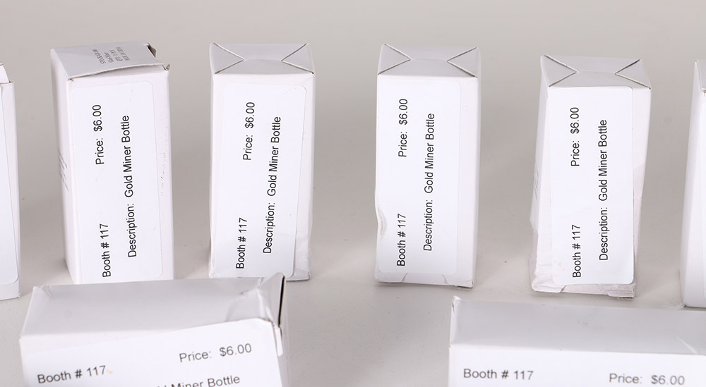 Gold-toned Foil in Decorative Bottles