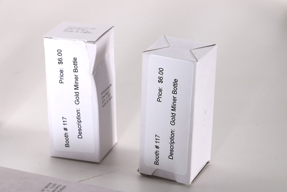 Gold-toned Foil in Decorative Bottles