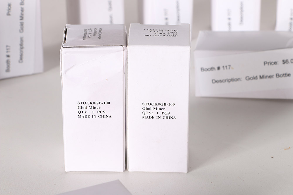 Gold-toned Foil in Decorative Bottles