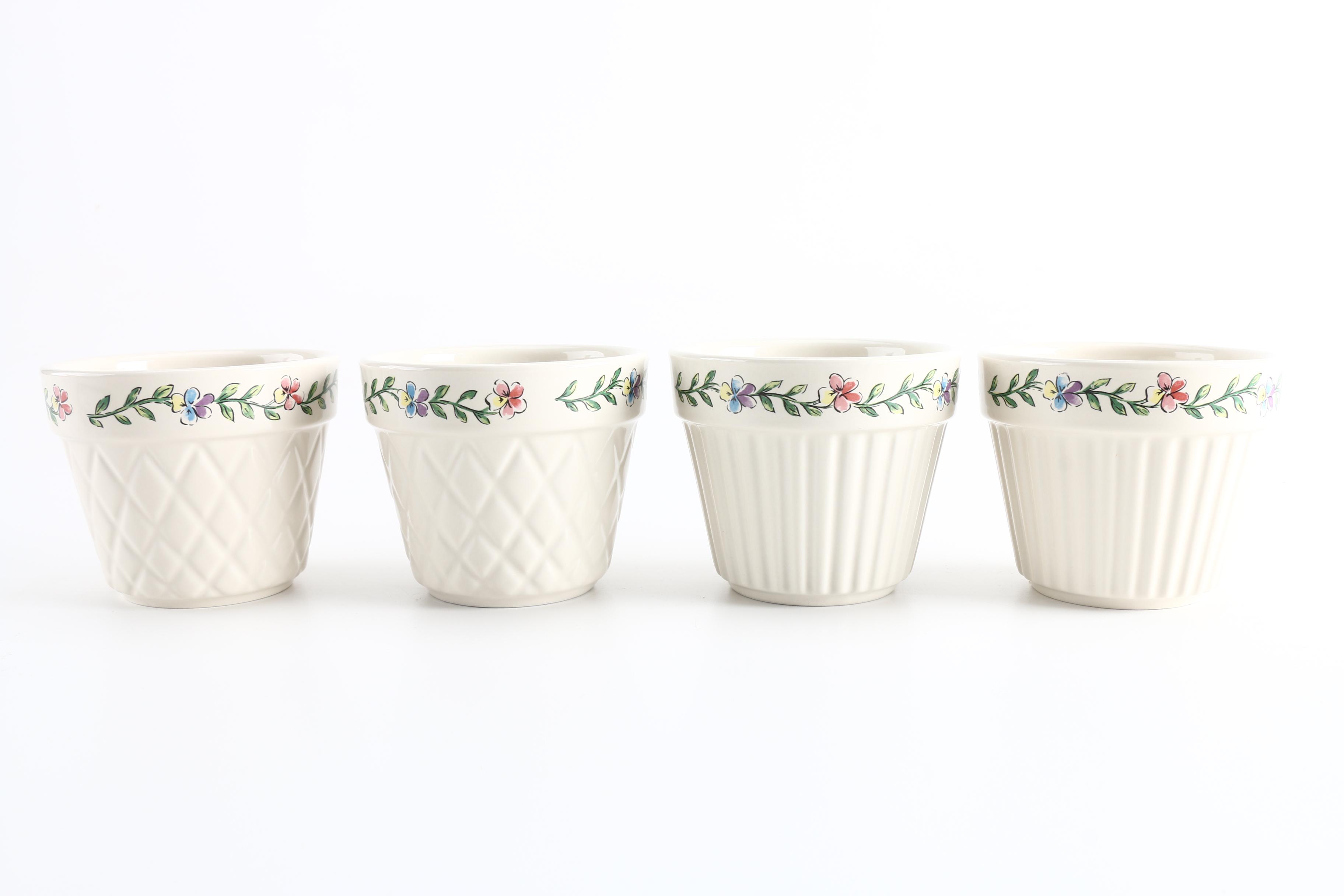 Longaberger Cord Accent Rugs and Ceramic Tableware