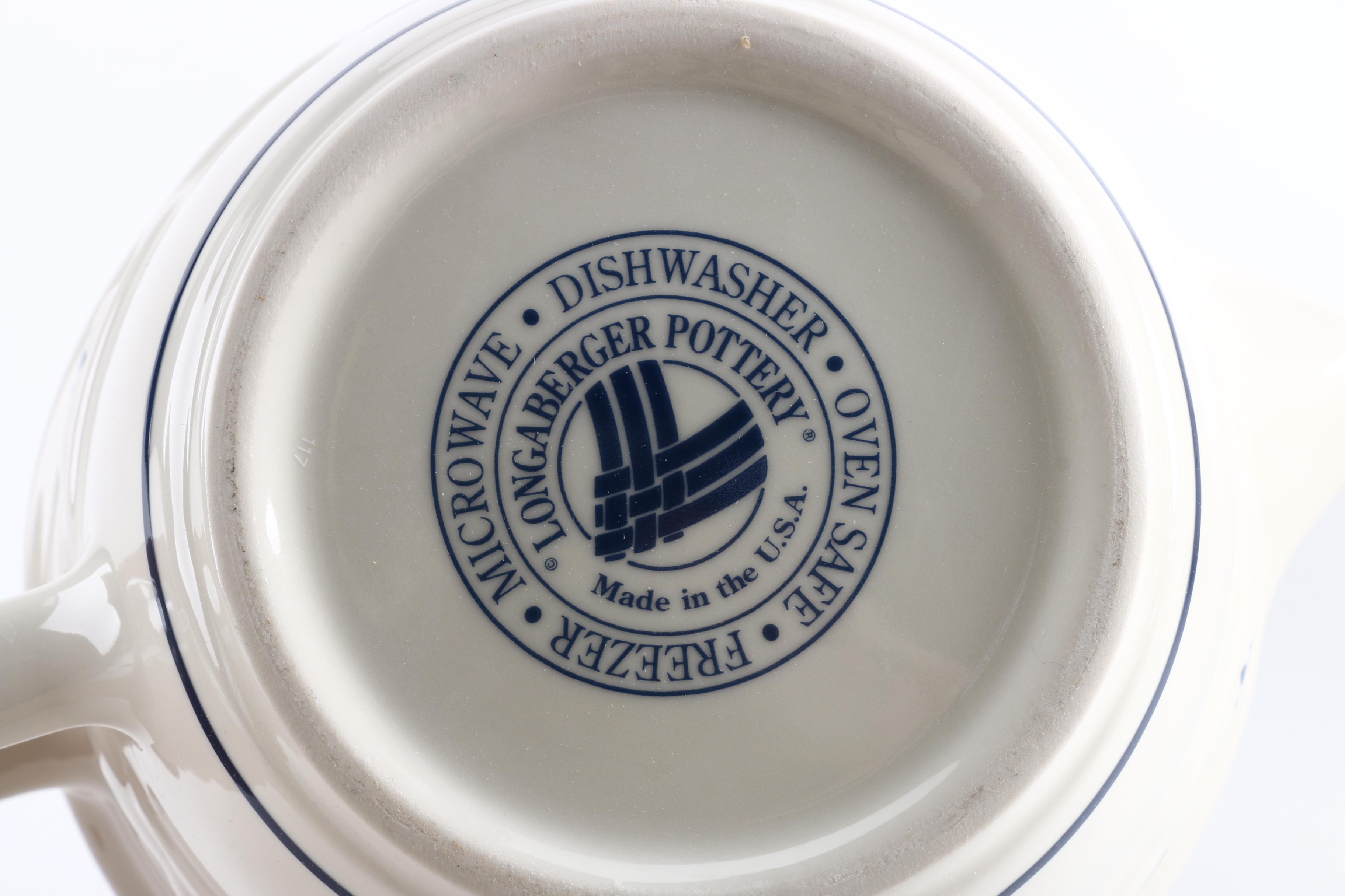 Longaberger Cord Accent Rugs and Ceramic Tableware