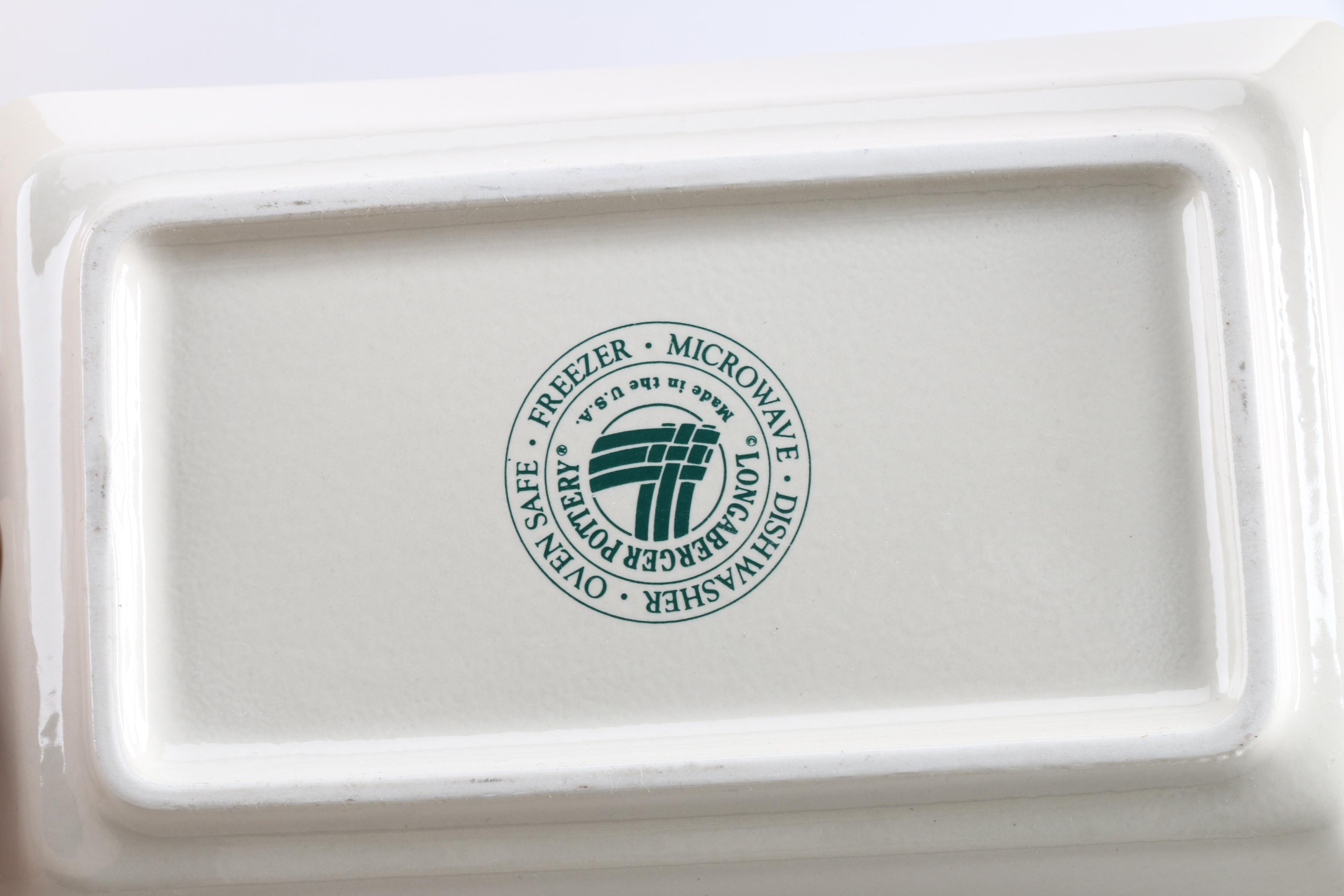 Longaberger Cord Accent Rugs and Ceramic Tableware