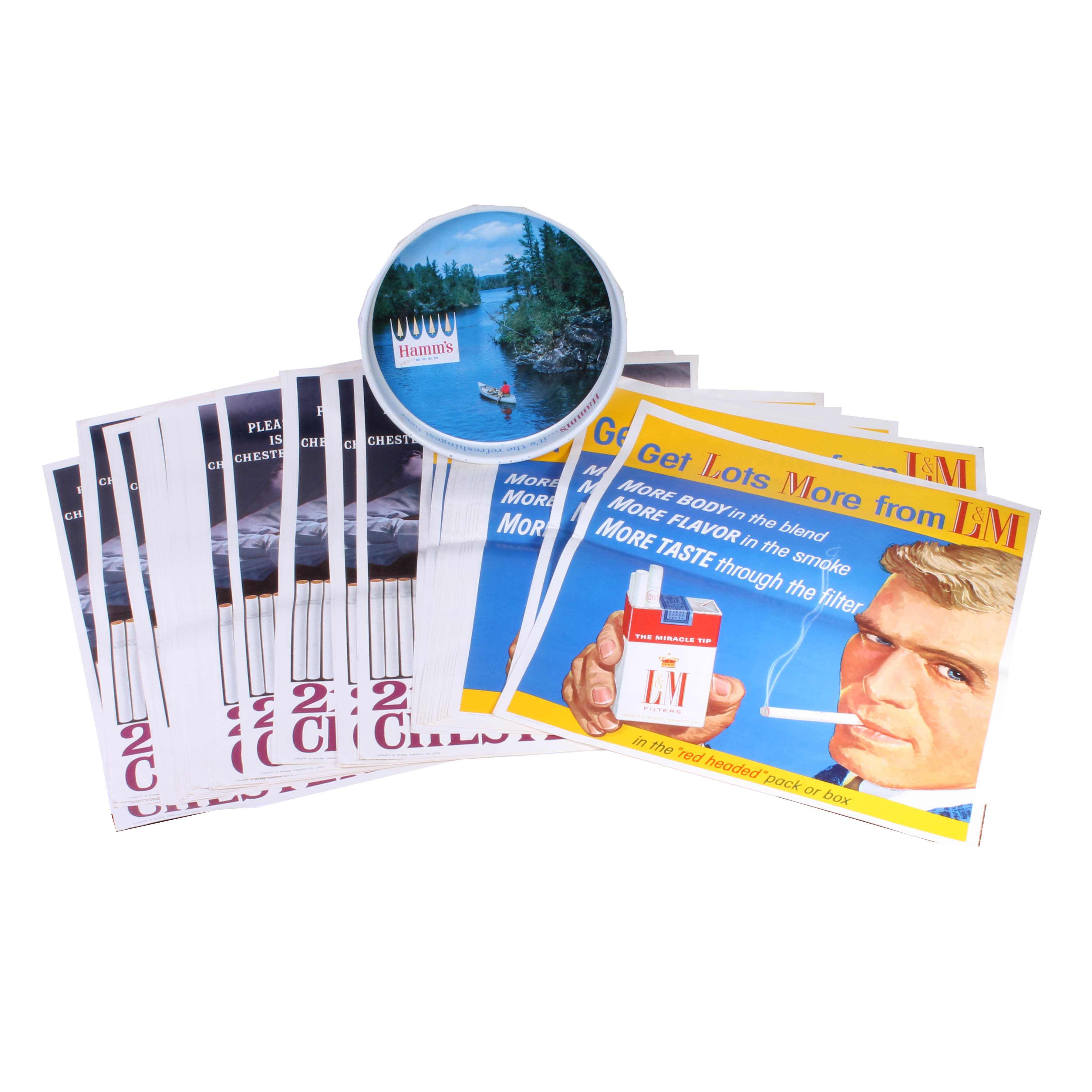 Vintage Tobacco and Beer Advertising Pieces