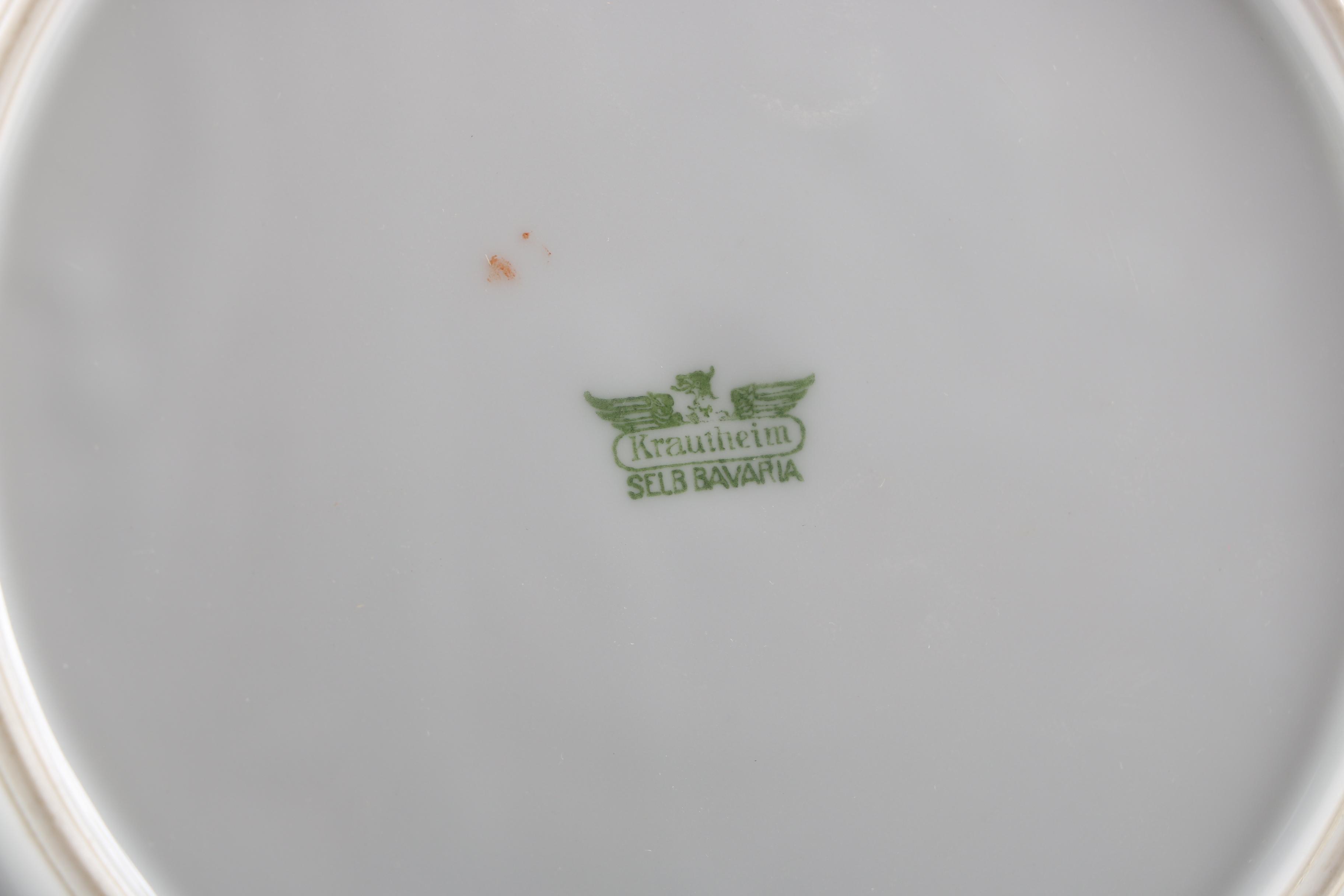 Krautheim Selb Bavaria Porcelain Plates Depicting Fruit