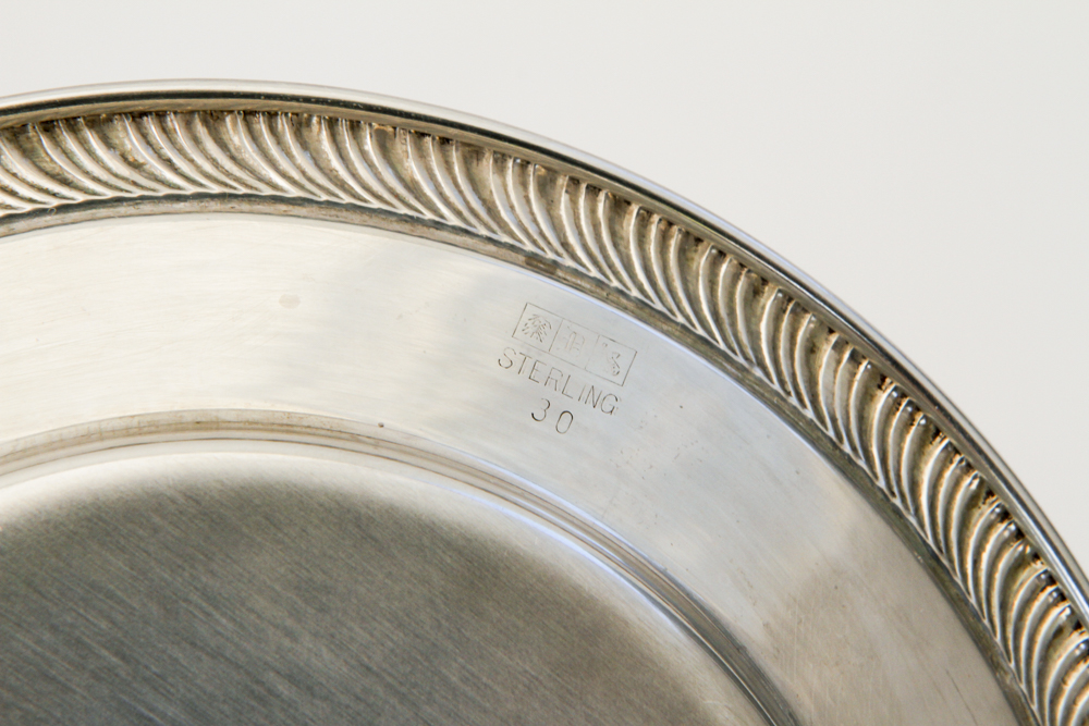 Twelve Dunkirk Silversmiths Sterling Silver Bread Plates