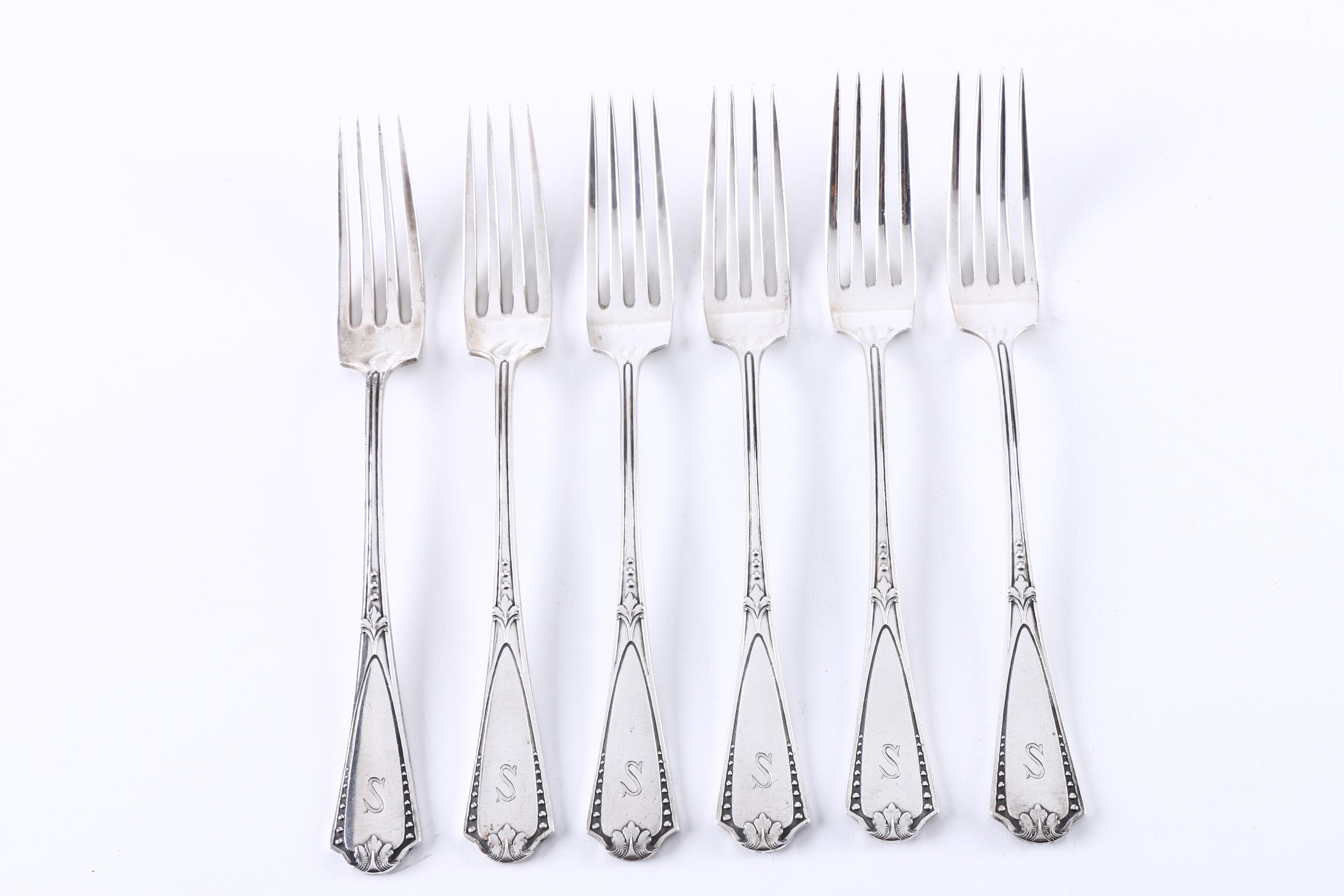 Gustav Haegermann 800 Silver Flatware