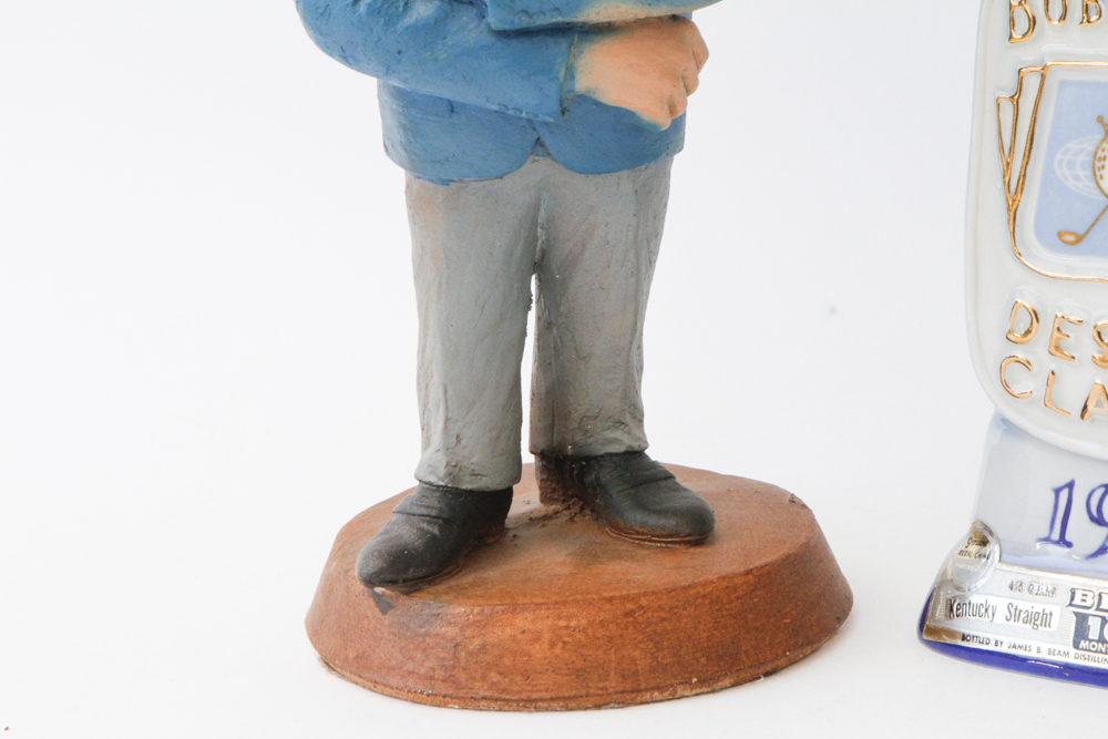 1987 Esco Bob Hope Statue and 1974 Bob Hope Desert Classic Decanter