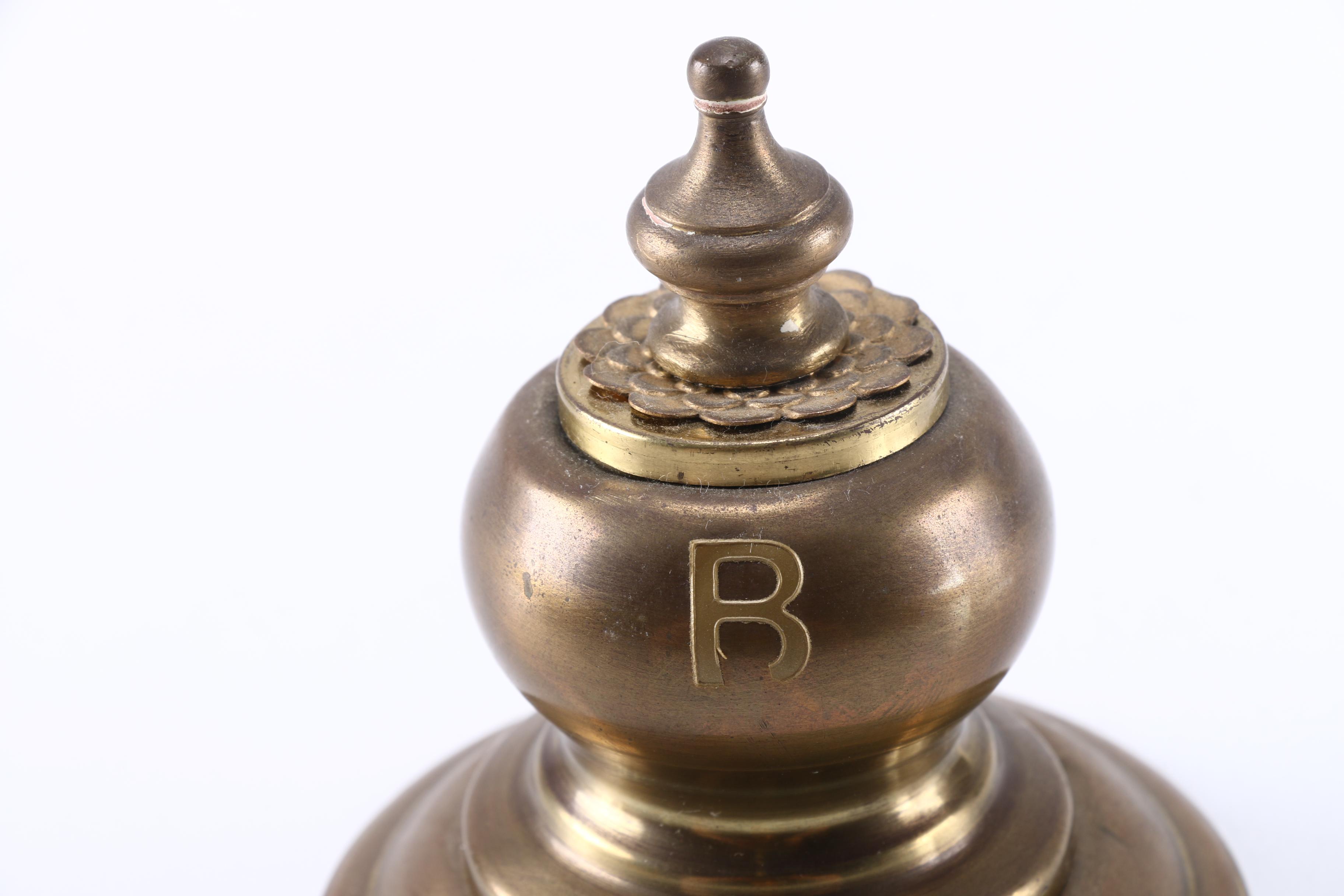 Brass Tableware Featuring Mid-Century Holland Pitcher With Delft Handle