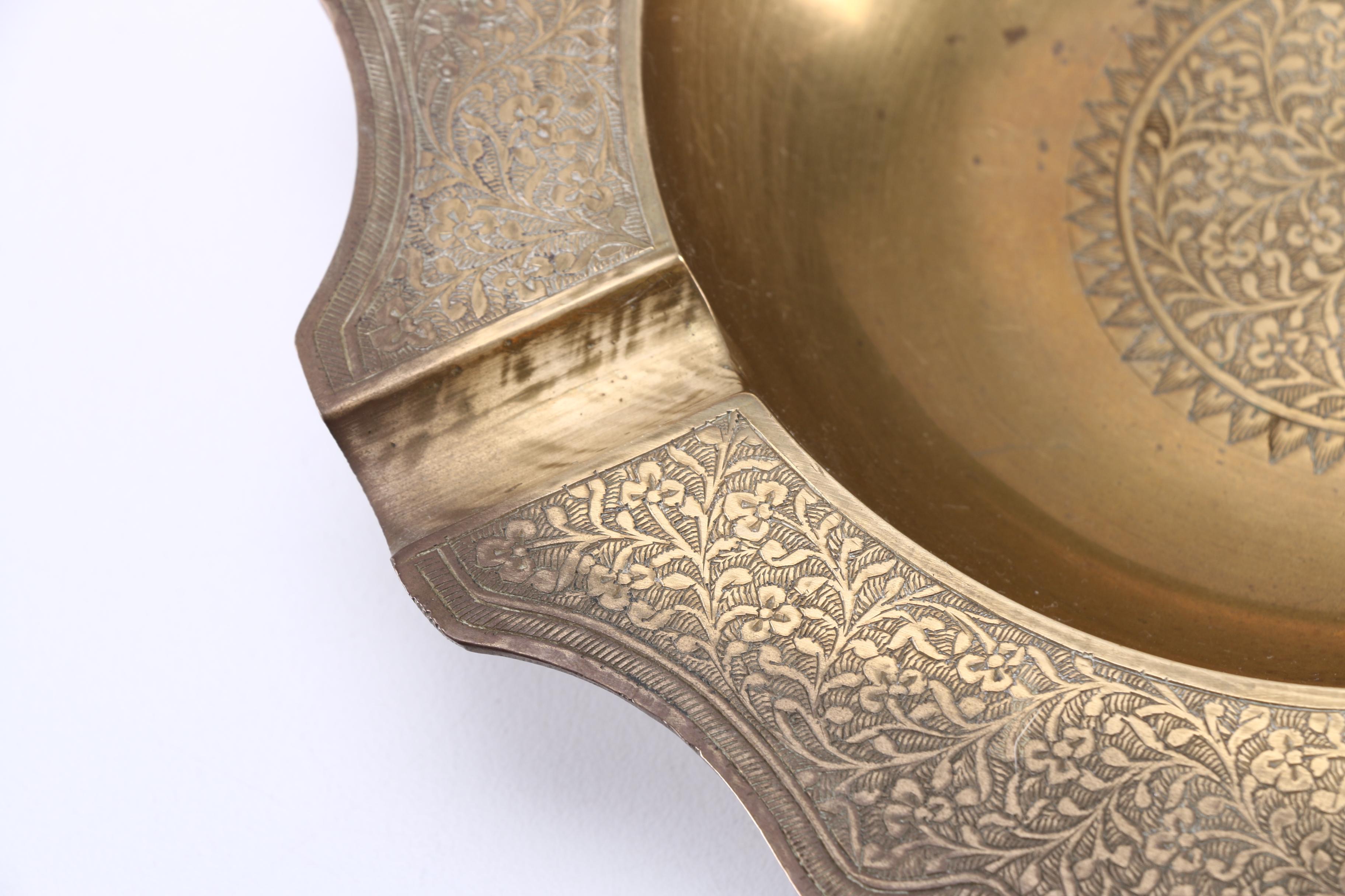 Brass Tableware Featuring Mid-Century Holland Pitcher With Delft Handle