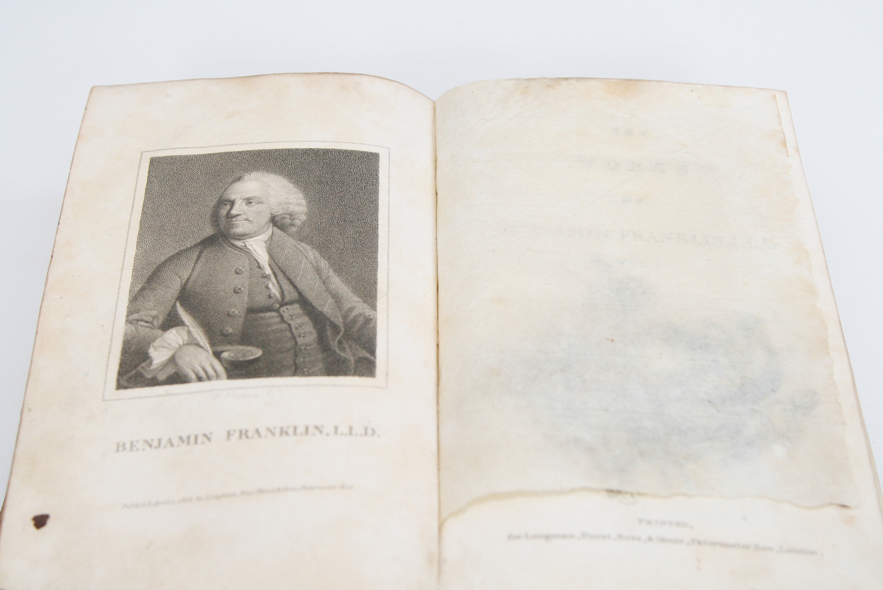 1806 "The Works of Dr. Benjamin Franklin", Volume I