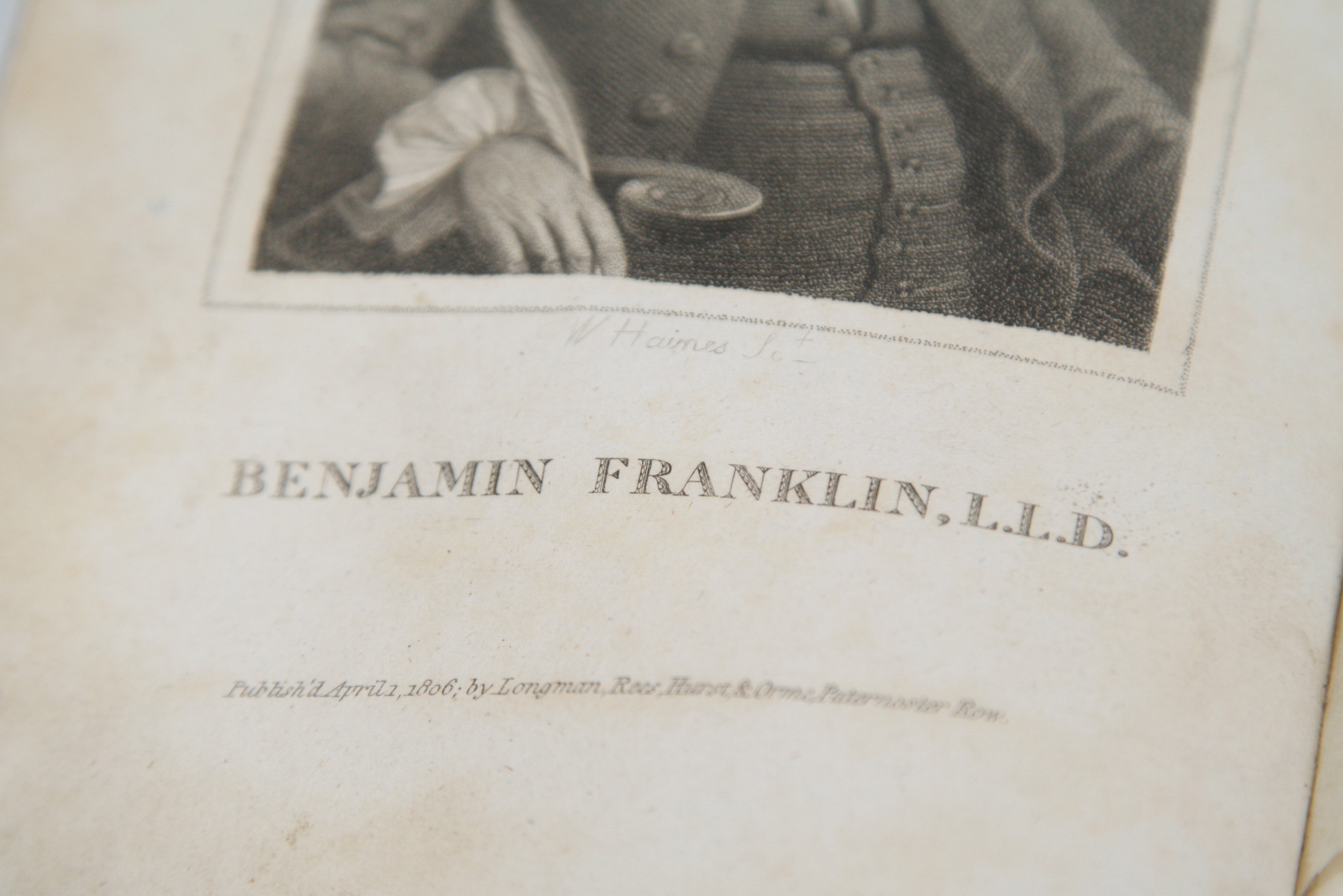 1806 "The Works of Dr. Benjamin Franklin", Volume I