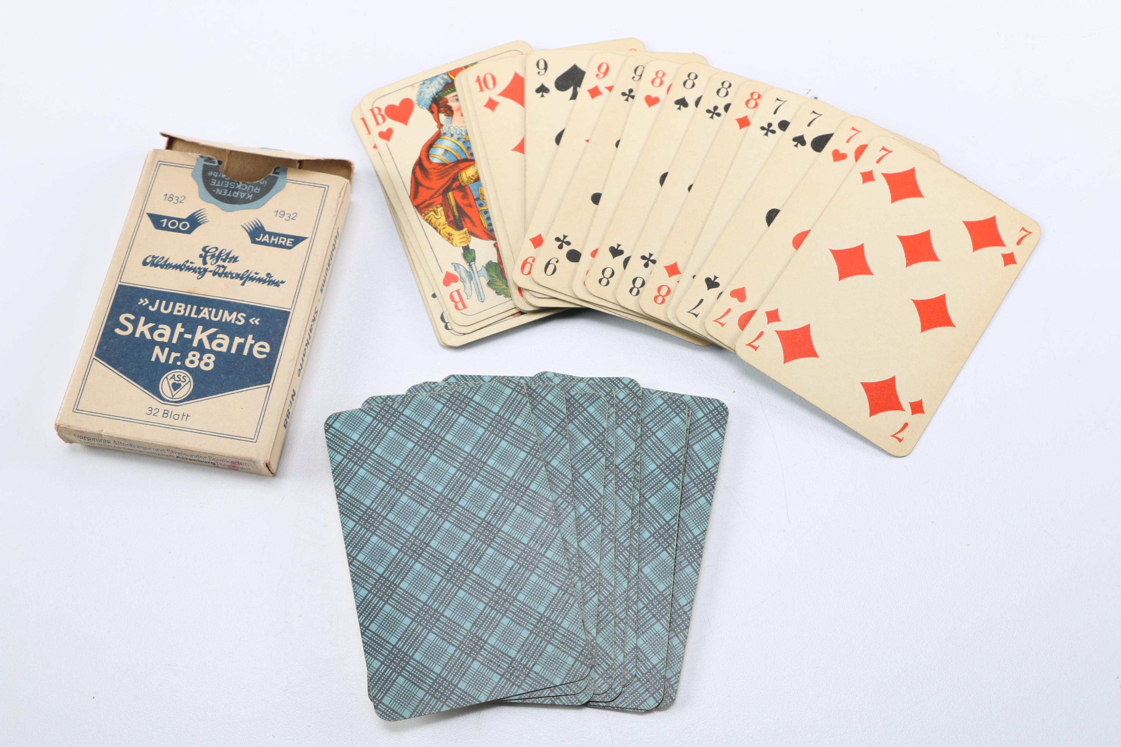 Vintage German Skat Playing Cards