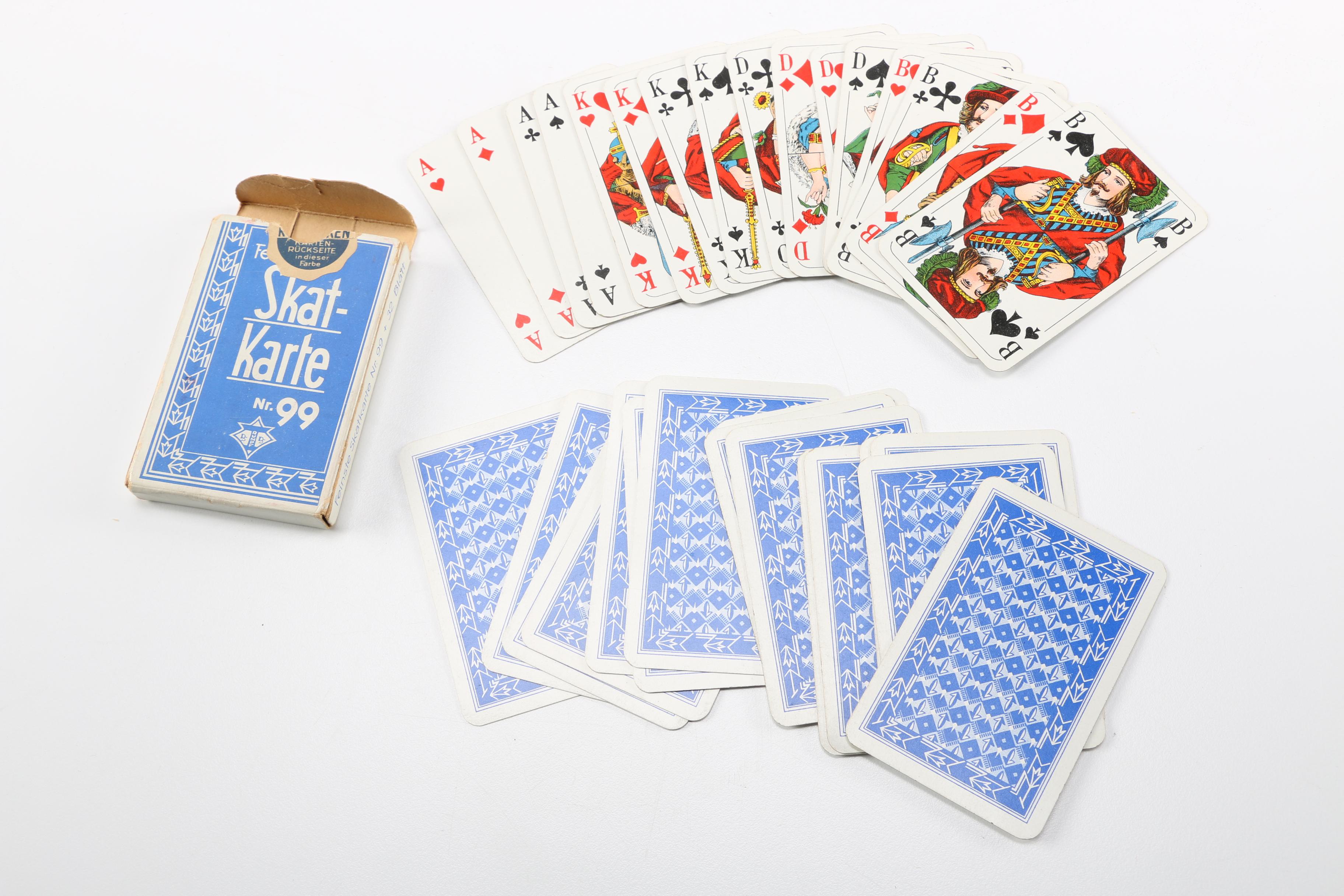 Vintage German Skat Playing Cards