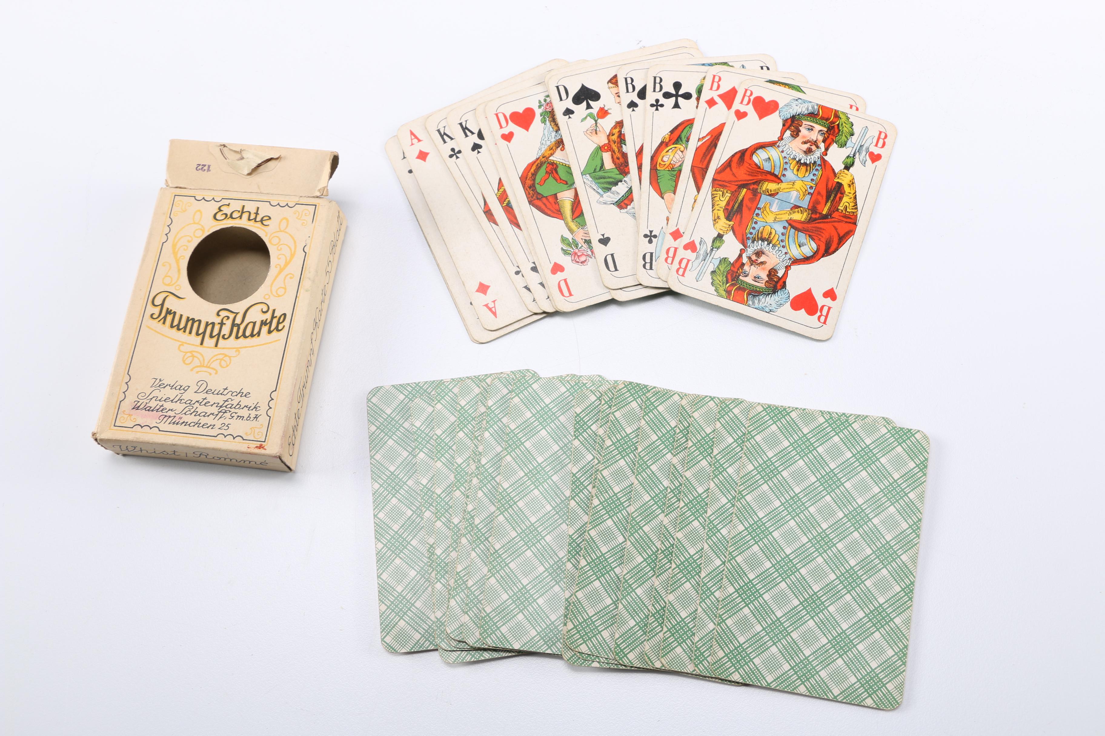 Vintage German Skat Playing Cards